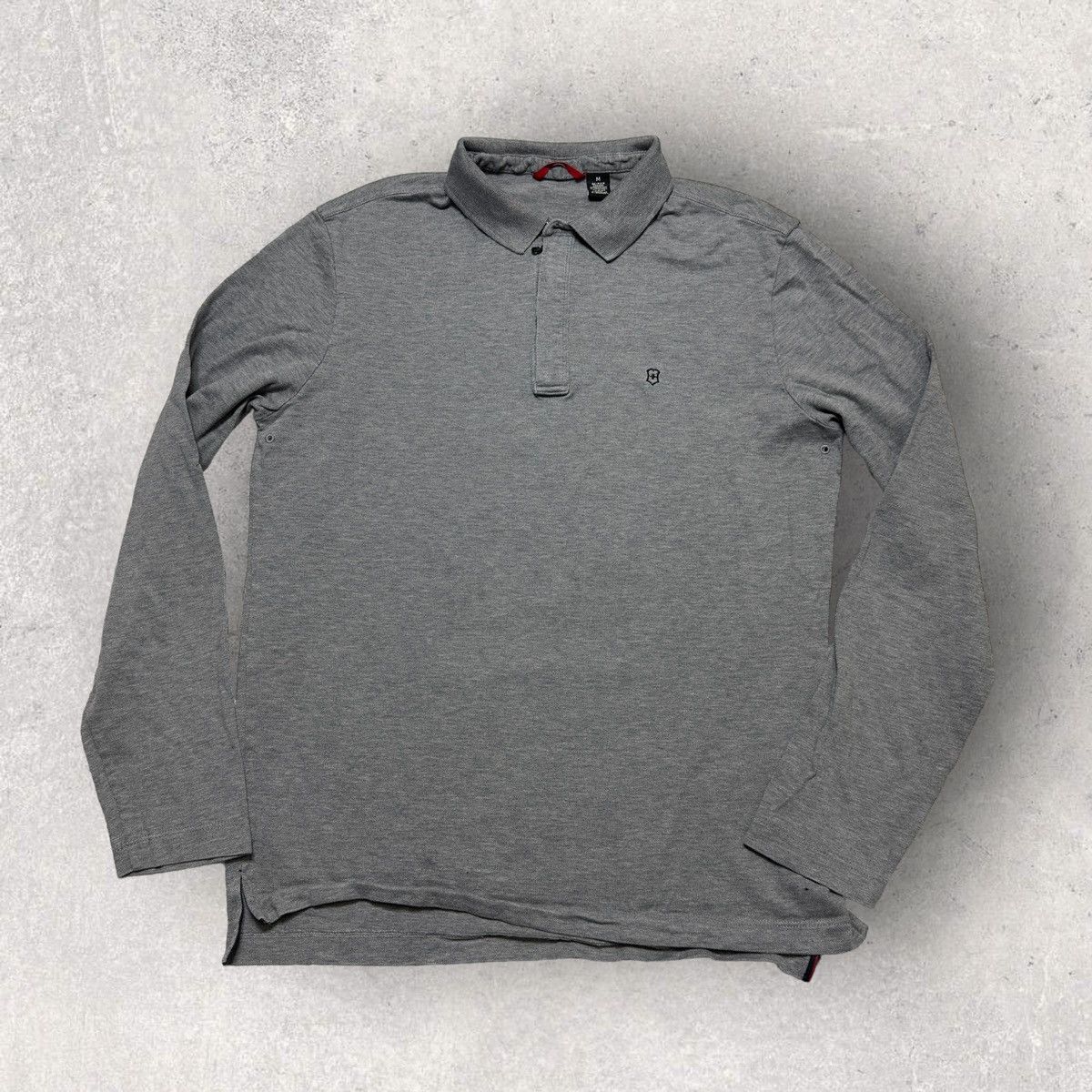 Victorinox Victorinox pima cotton long sleeve polo shirt Size US M / EU 48-50 / 2 - 1 Thumbnail