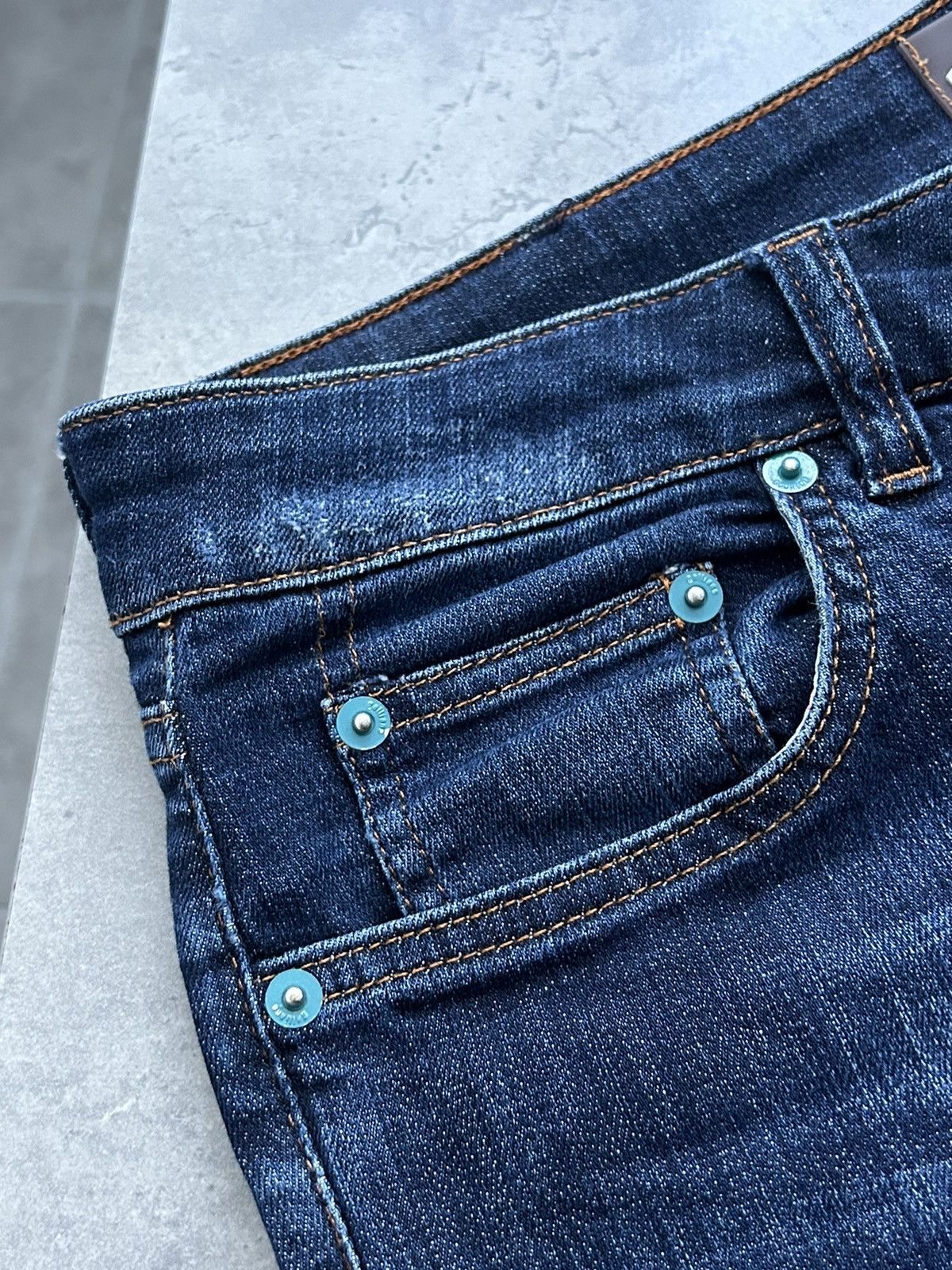 John Galliano × Vintage Galliano flared washed jeans Y2K vintage Size 28" / US 6 / IT 42 - 10 Thumbnail