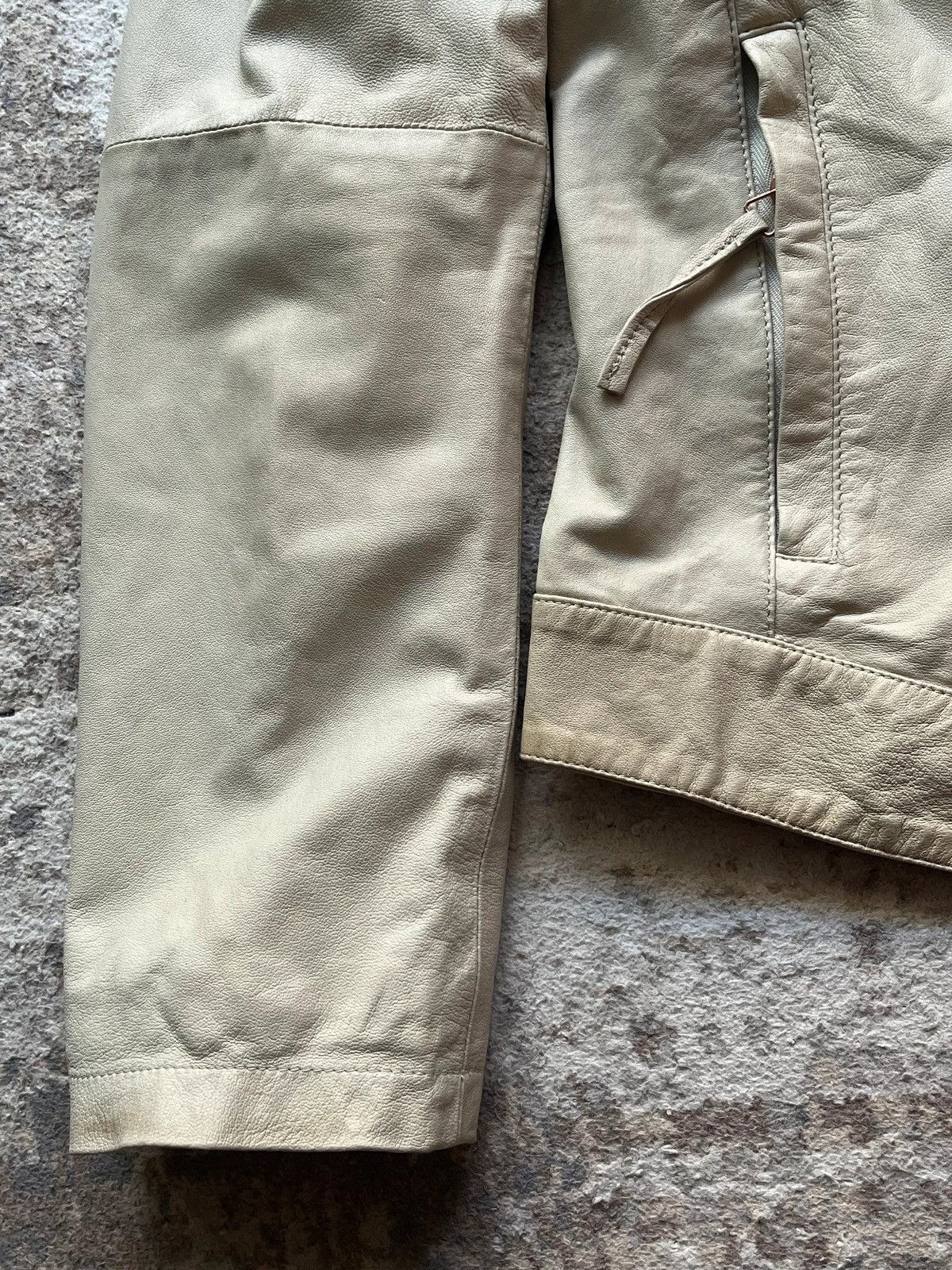 Armani Armani Jeans Leather Jacket Sz L Measured Size L / US 10 / IT 46 - 8 Thumbnail