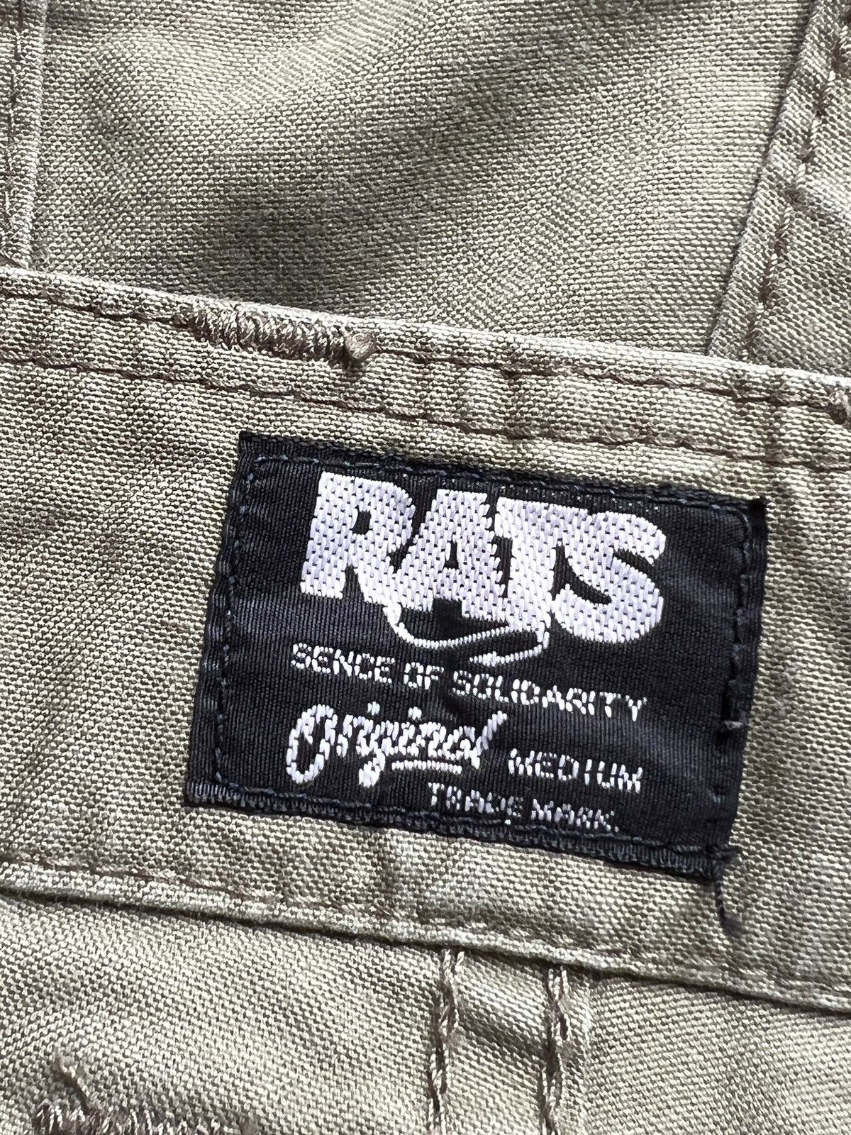 Japanese Brand Rats ‘Revolutionary Warfare” Military Green Pants Size US 32 / EU 48 - 9 Thumbnail