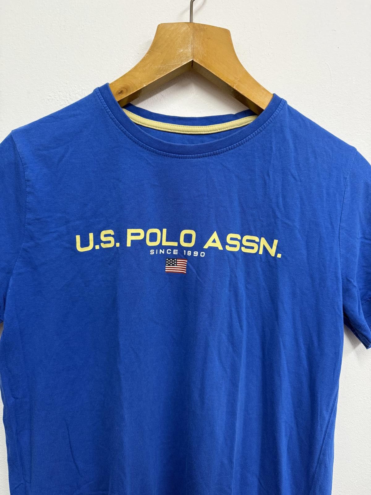 U.S. Polo Assn. U.S. Polo Assn. Blue T-Shirt with Yellow Logo Size US M / EU 48-50 / 2 - 3 Thumbnail