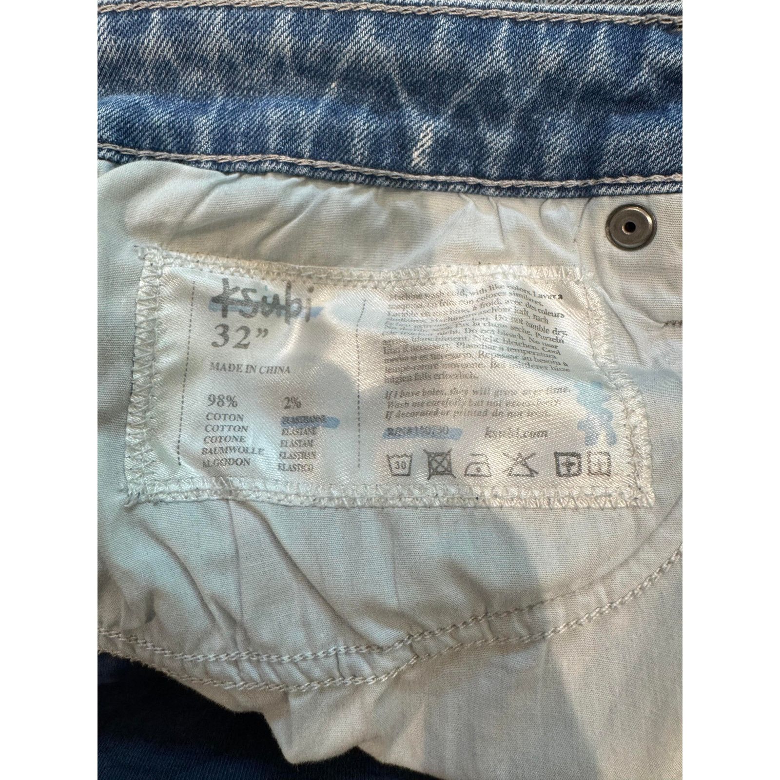 Ksubi Ksubi Jeans Light Wash Ripped Size US 32 / EU 48 - 5 Thumbnail
