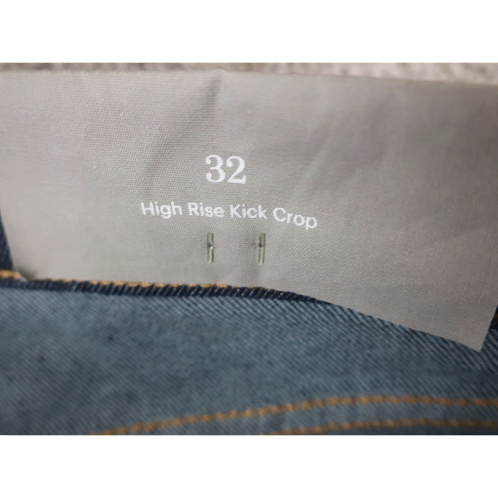 Everlane Everlane Denim Jeans Women's 32R Blue High-Rise Kick Crop Pants NWT Size 24" / US 00 / IT 34 - 6 Thumbnail