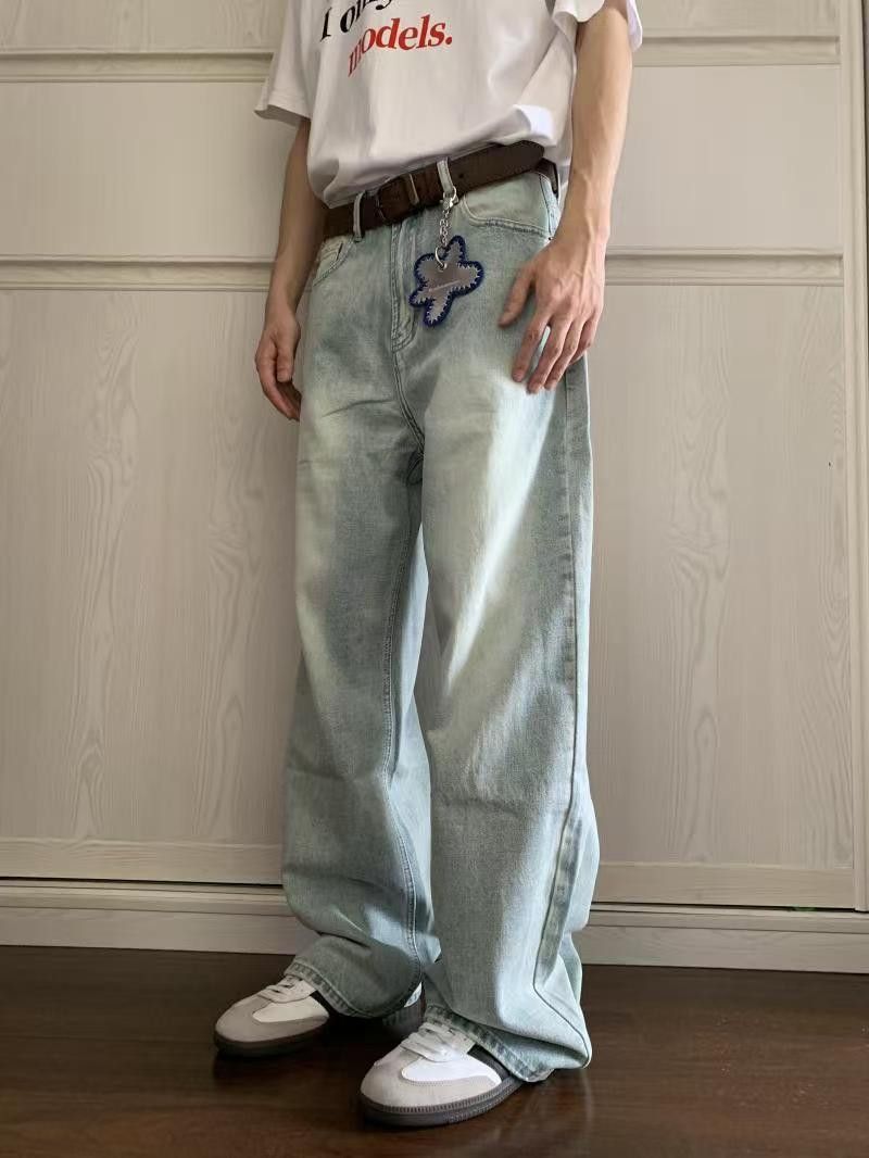 Japanese Brand × Jean Blue Washed Vintage Straight Jeans Size US 32 / EU 48 - 3 Thumbnail