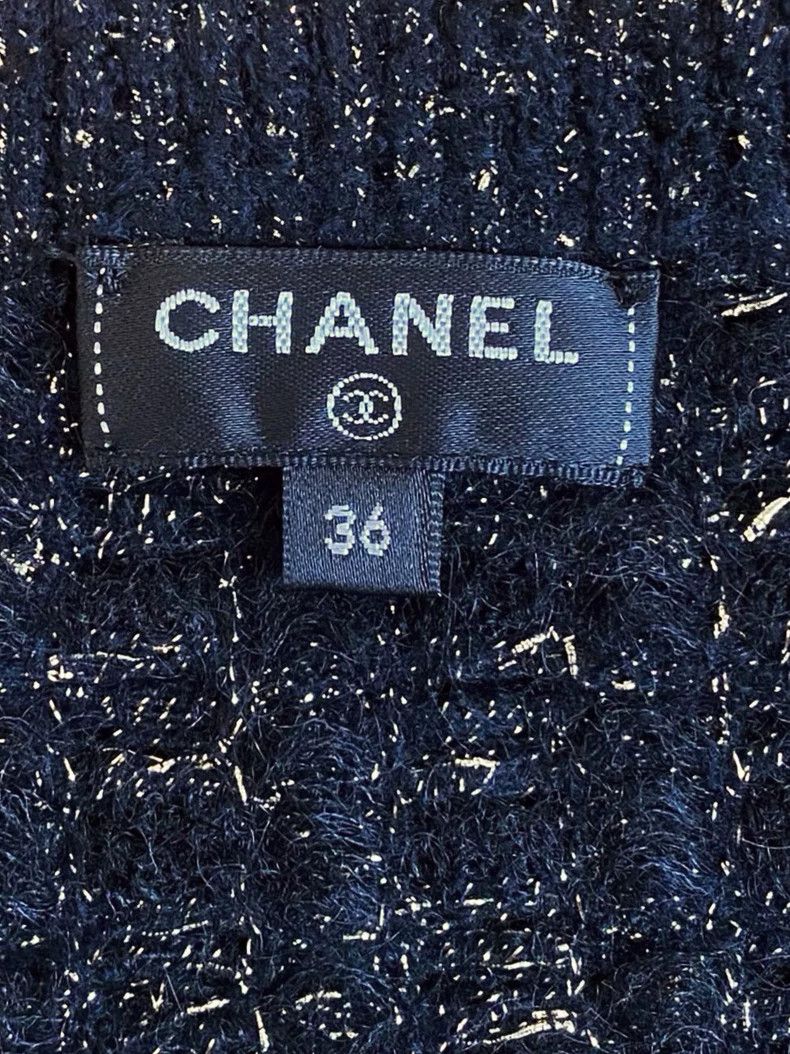 Chanel Chanel Metropolitan Series Black and Gold Knitted Dress Size XS / US 0-2 / IT 36-38 - 4 Thumbnail