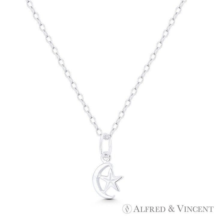 Other Crescent Moon & Star Turkish / Muslim Charm Pendant Size ONE SIZE - 1 Preview