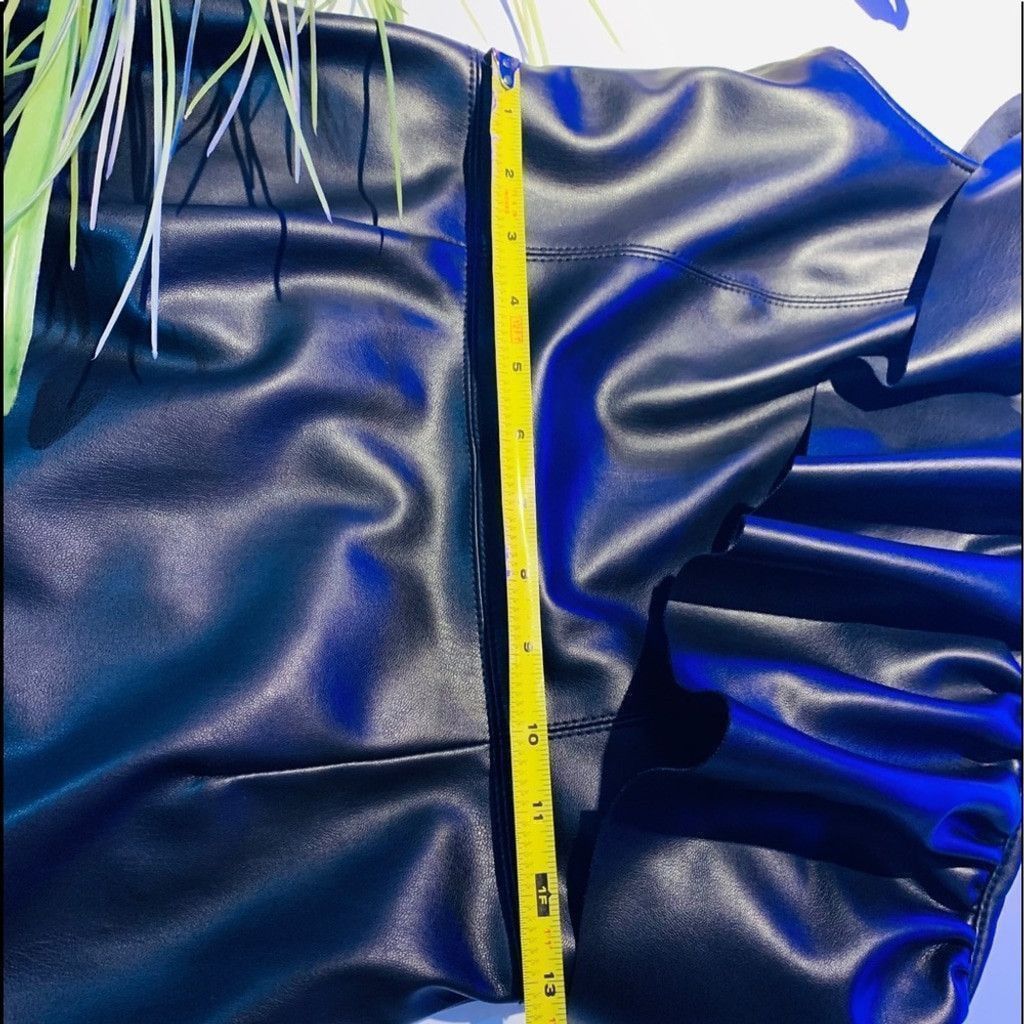 BB Dakota BB Dakota pleather one shoulder dress size 4 BNWOT Size S / US 4 / IT 40 - 3 Thumbnail