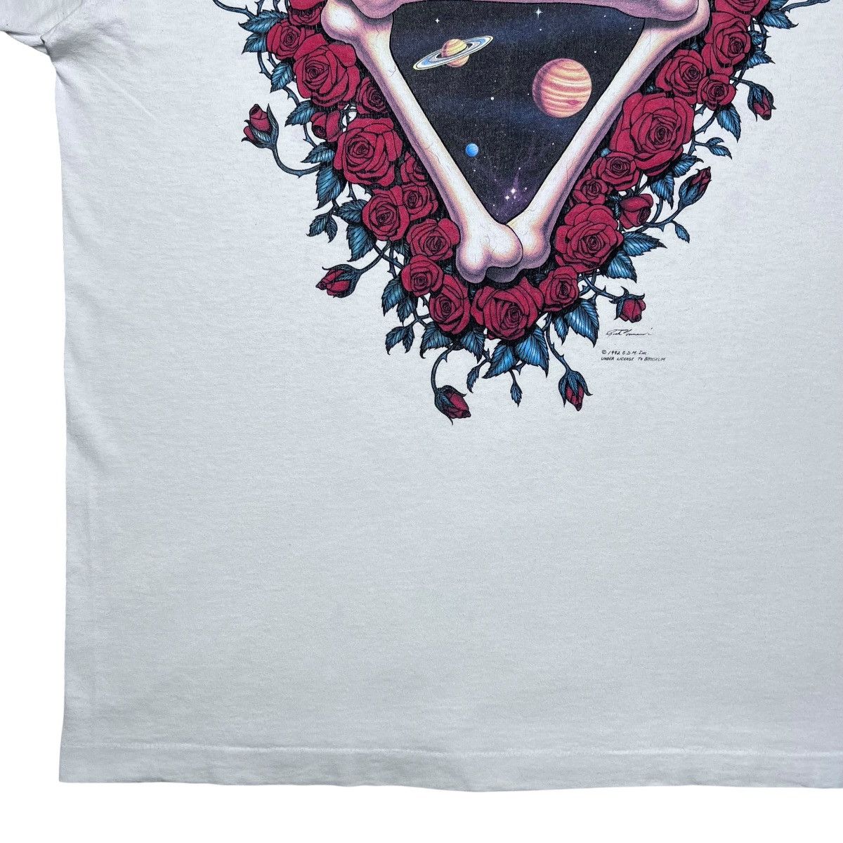Liquid Blue Vtg 1992 Grateful Dead Space Your Face Space White T-Shirt Size US XL / EU 56 / 4 - 16 Thumbnail