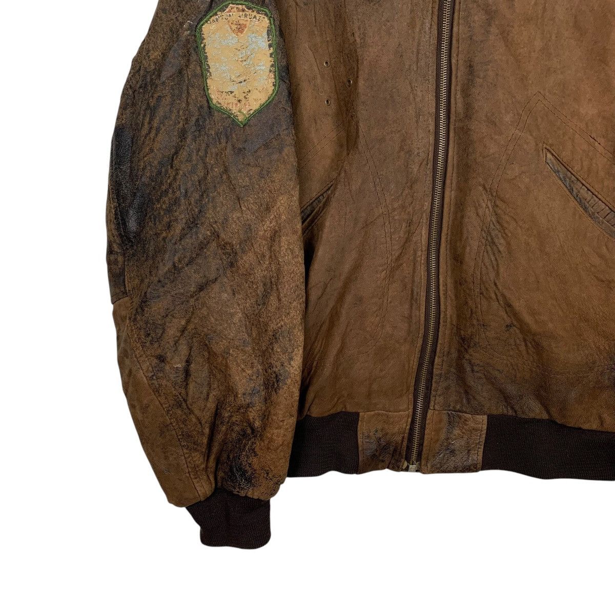 Other Dakota Flight Unit Bomber Leather Jacket Size US XL / EU 56 / 4 - 3 Thumbnail