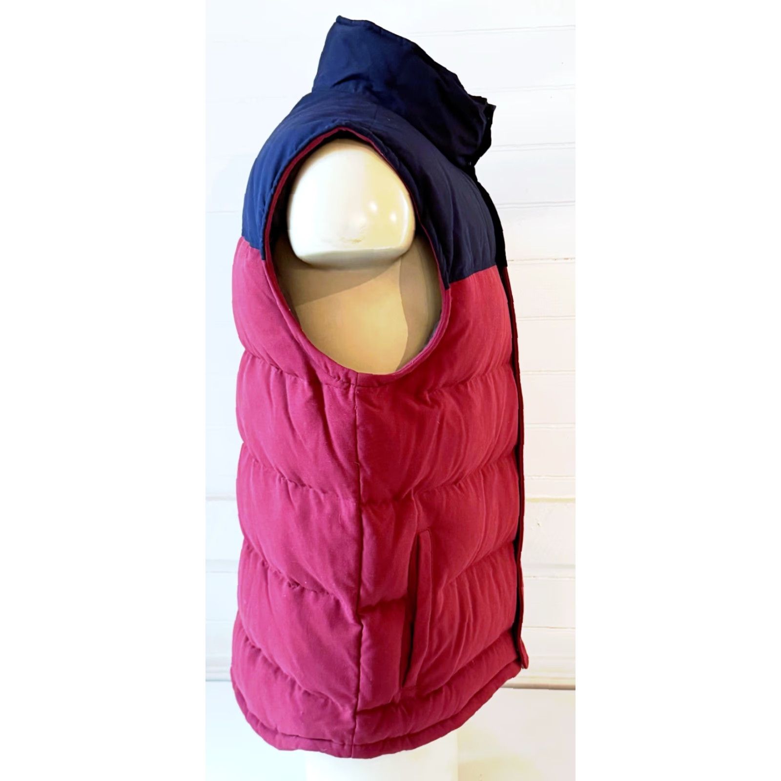 Patagonia PATAGONIA Vest Mens XL Bivy Down Full Zip Nylon Canvas Two-Tone Oxblood Burgundy Size US XL / EU 56 / 4 - 4 Thumbnail