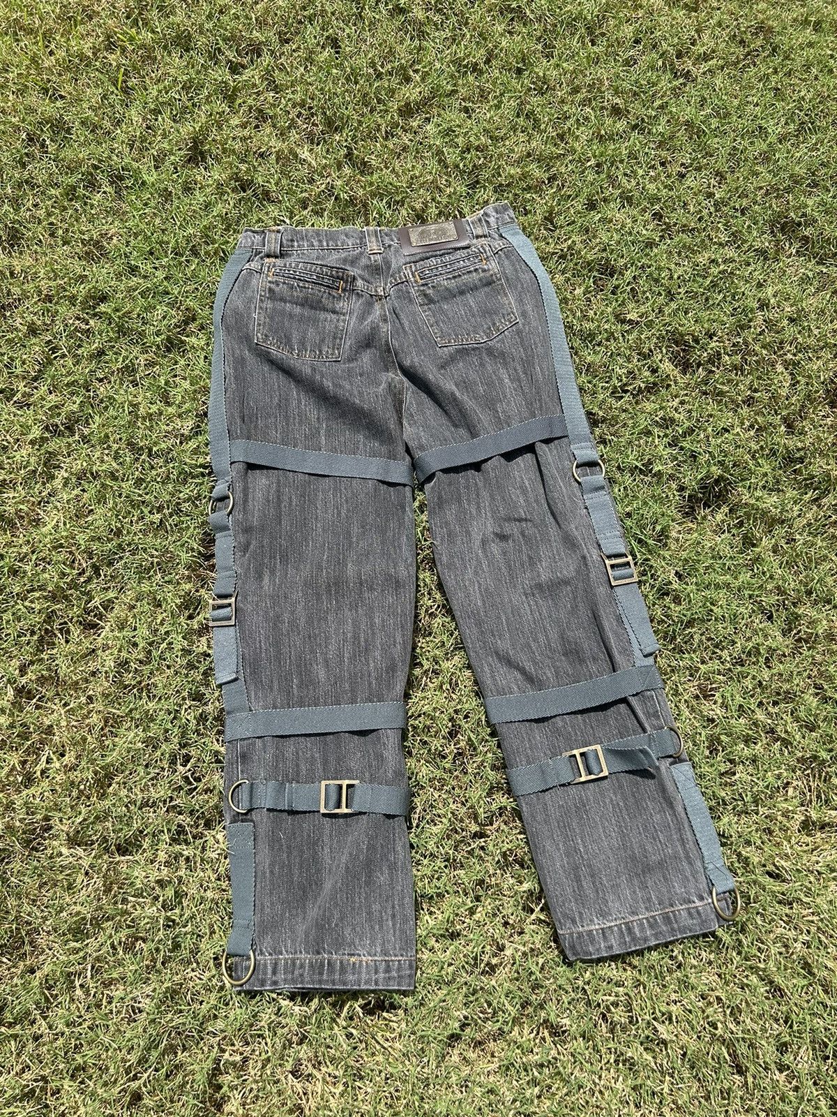 Dolce & Gabbana Vintage SS04 Dolce & Gabbana Archive Bondage Denim Jeans Size US 31 - 10 Thumbnail