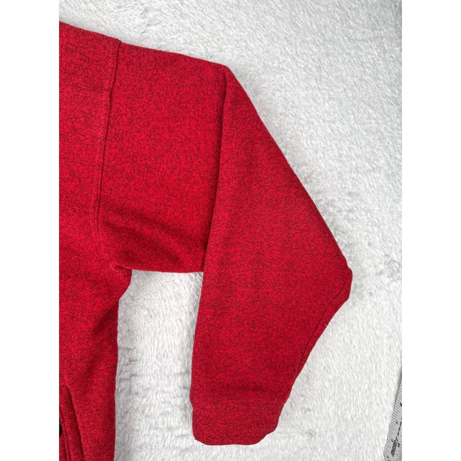 Mountain Hardwear Mountain Hardwear Jacket Mens Large Red Knit Shell Polyester Fleece Full Zip Size US L / EU 52-54 / 3 - 2 Thumbnail