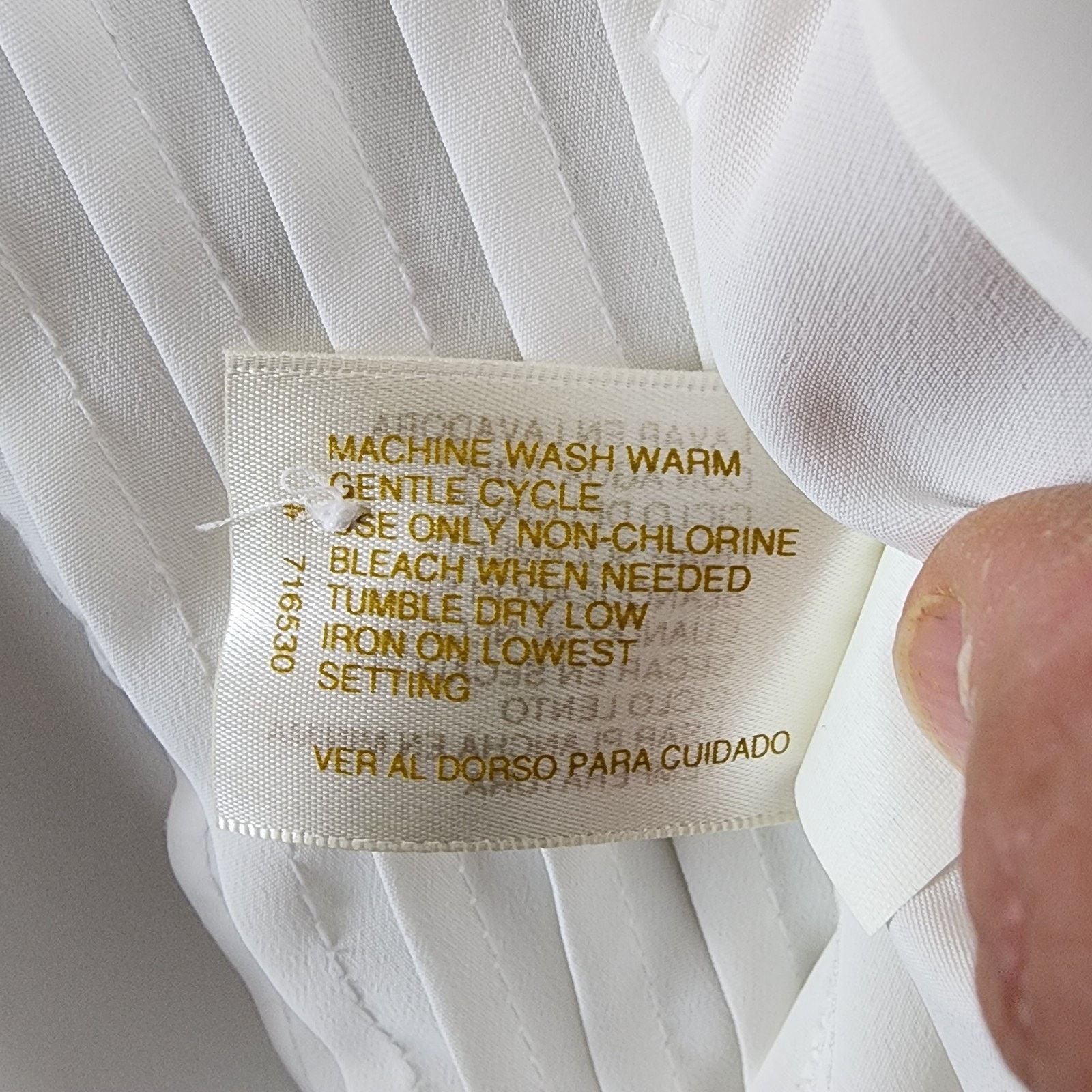 Other Christie & Jill Blouse Women Size 8 White Pleated Front Size M / US 6-8 / IT 42-44 - 8 Thumbnail