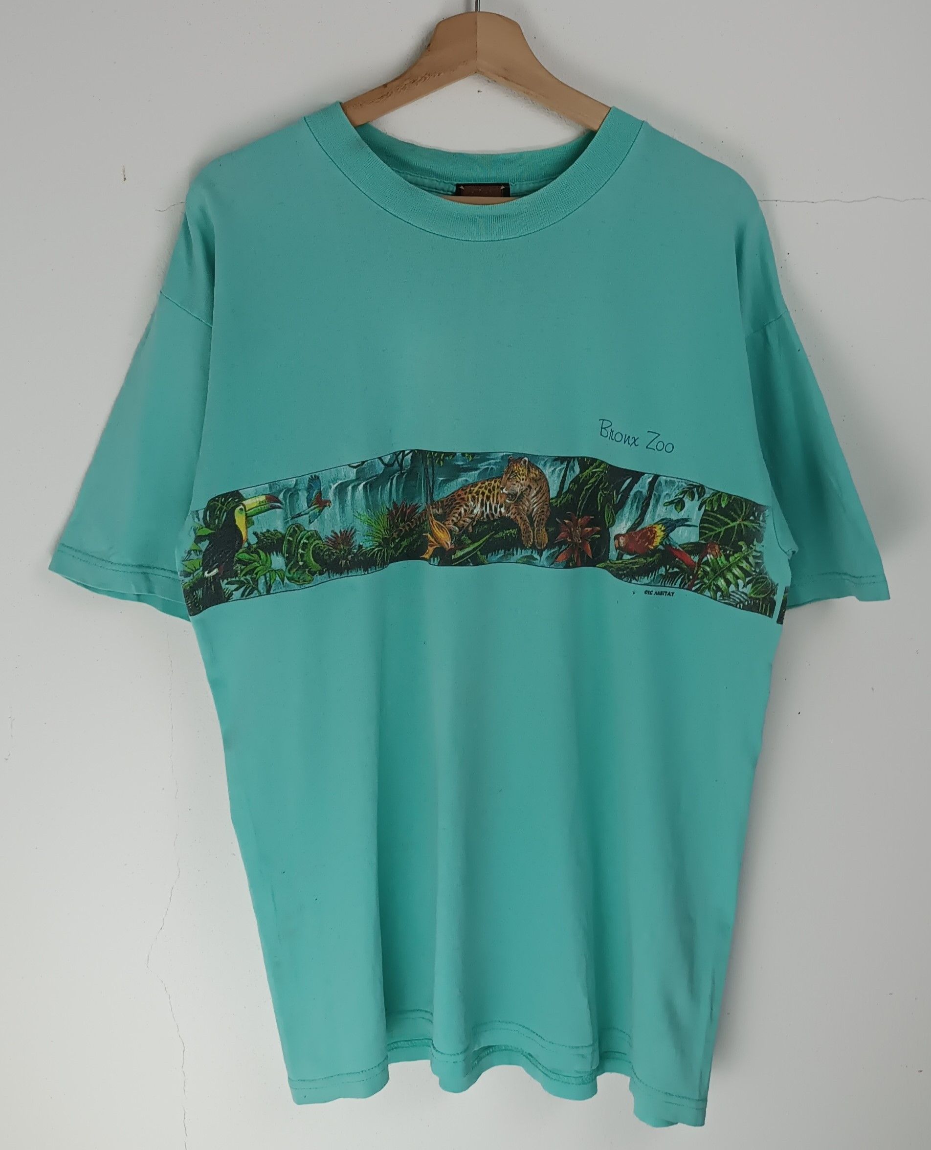 Habitat VINTAGE 90'S HABITAT RAINFOREST ANIMAL TIGER SINGLE STITCH Size US L / EU 52-54 / 3 - 3 Thumbnail