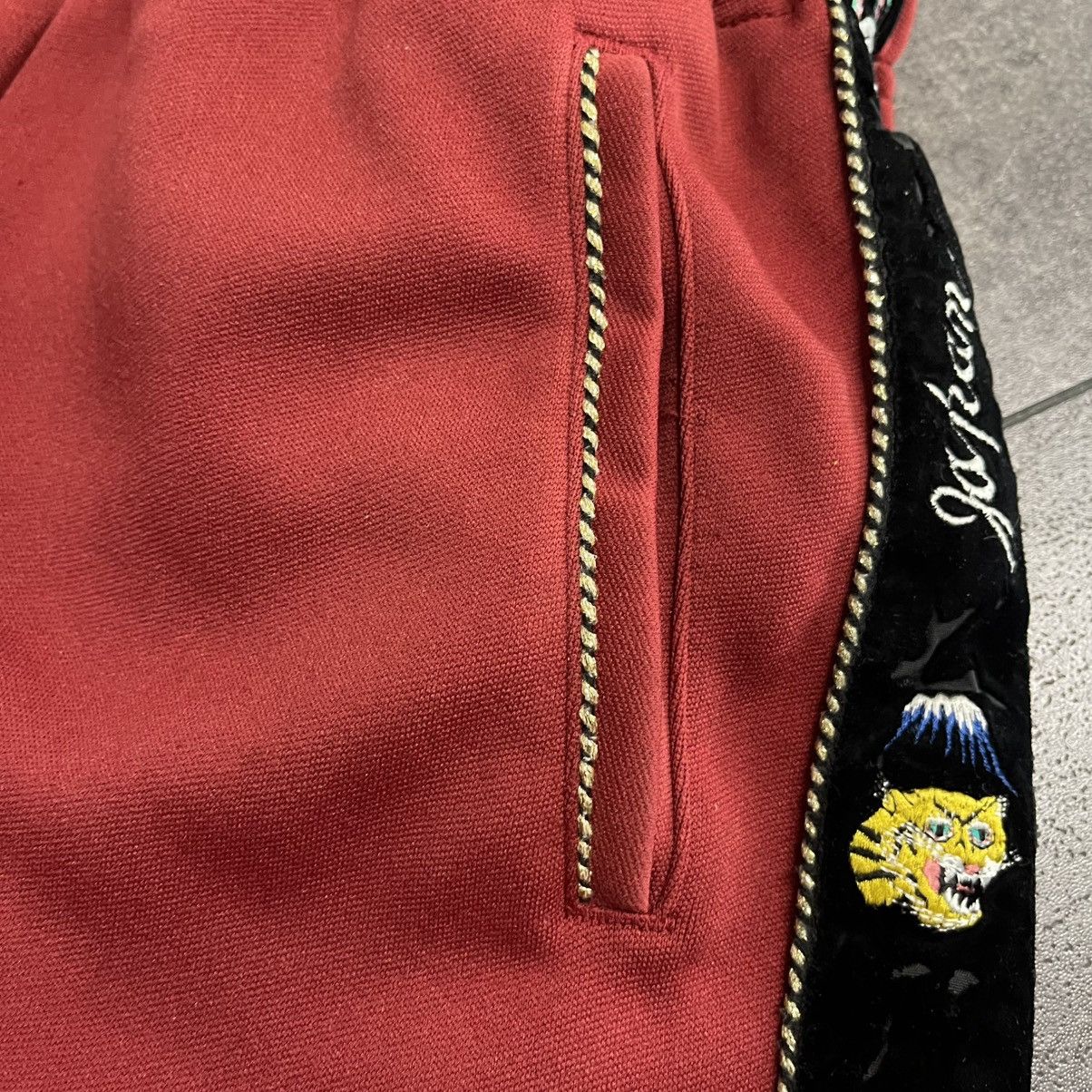 Kapital Kapital Ska Tape Track Pants Burgundy Size US 29 - 4 Thumbnail