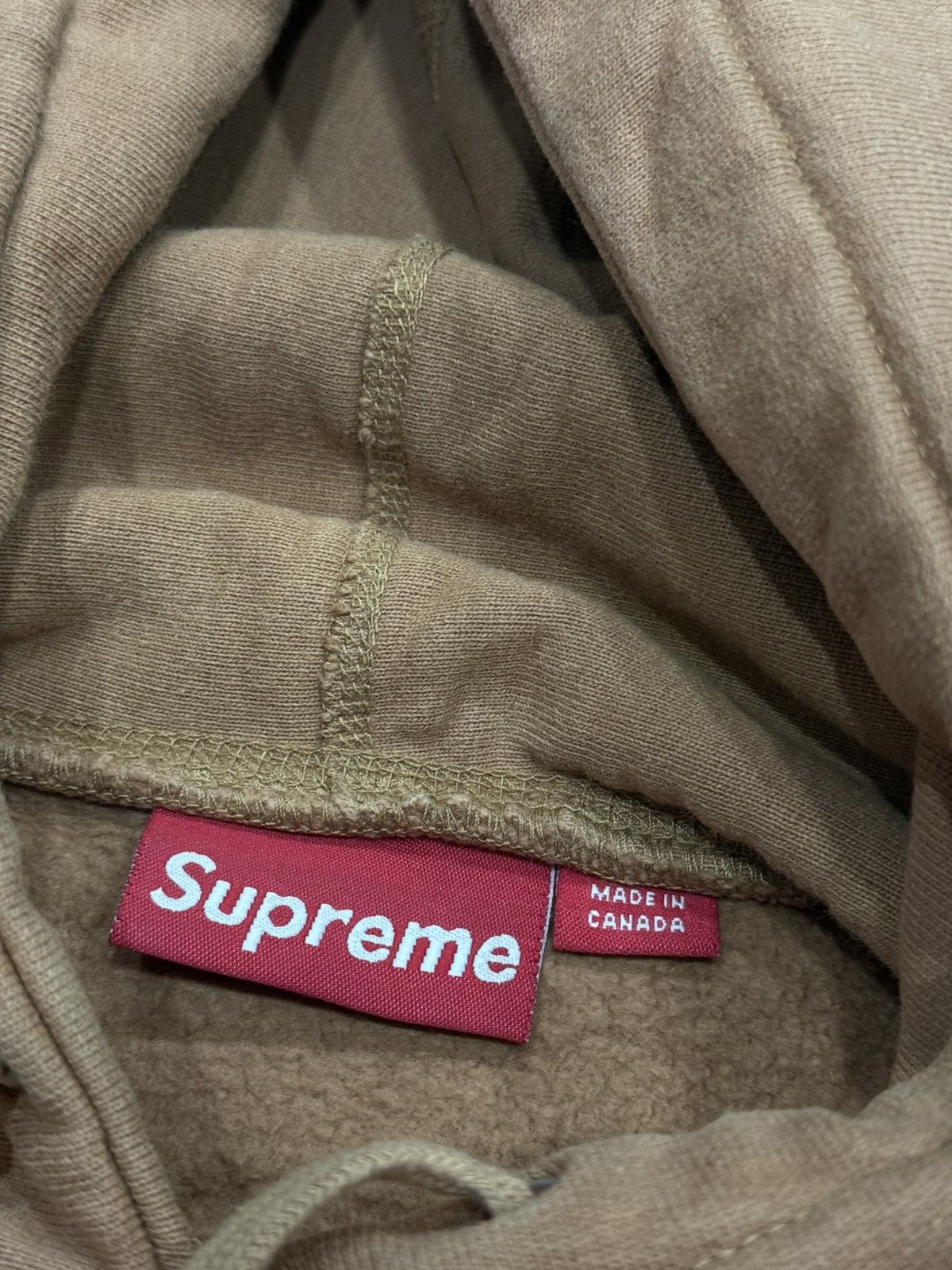 Supreme Supreme Khaki Box Logo Hoodie (2002) Size US L / EU 52-54 / 3 - 10 Thumbnail