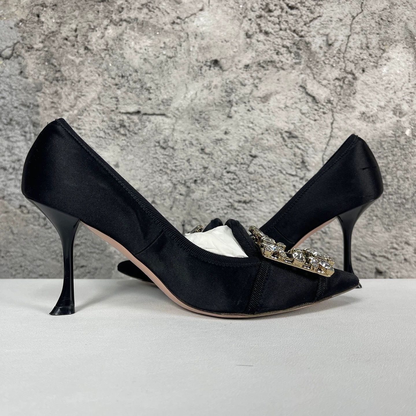 Roger Vivier RV Crystal Buckle High Heels 36.5 Size US 6 / IT 36 - 5 Thumbnail