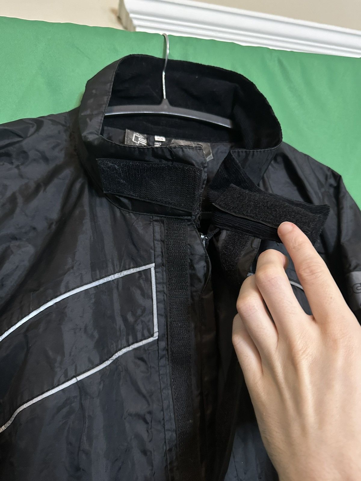 Joe Rocket RS-2 zip-up waterproof reflective motorcycle rain jacket Size US M / EU 48-50 / 2 - 6 Thumbnail