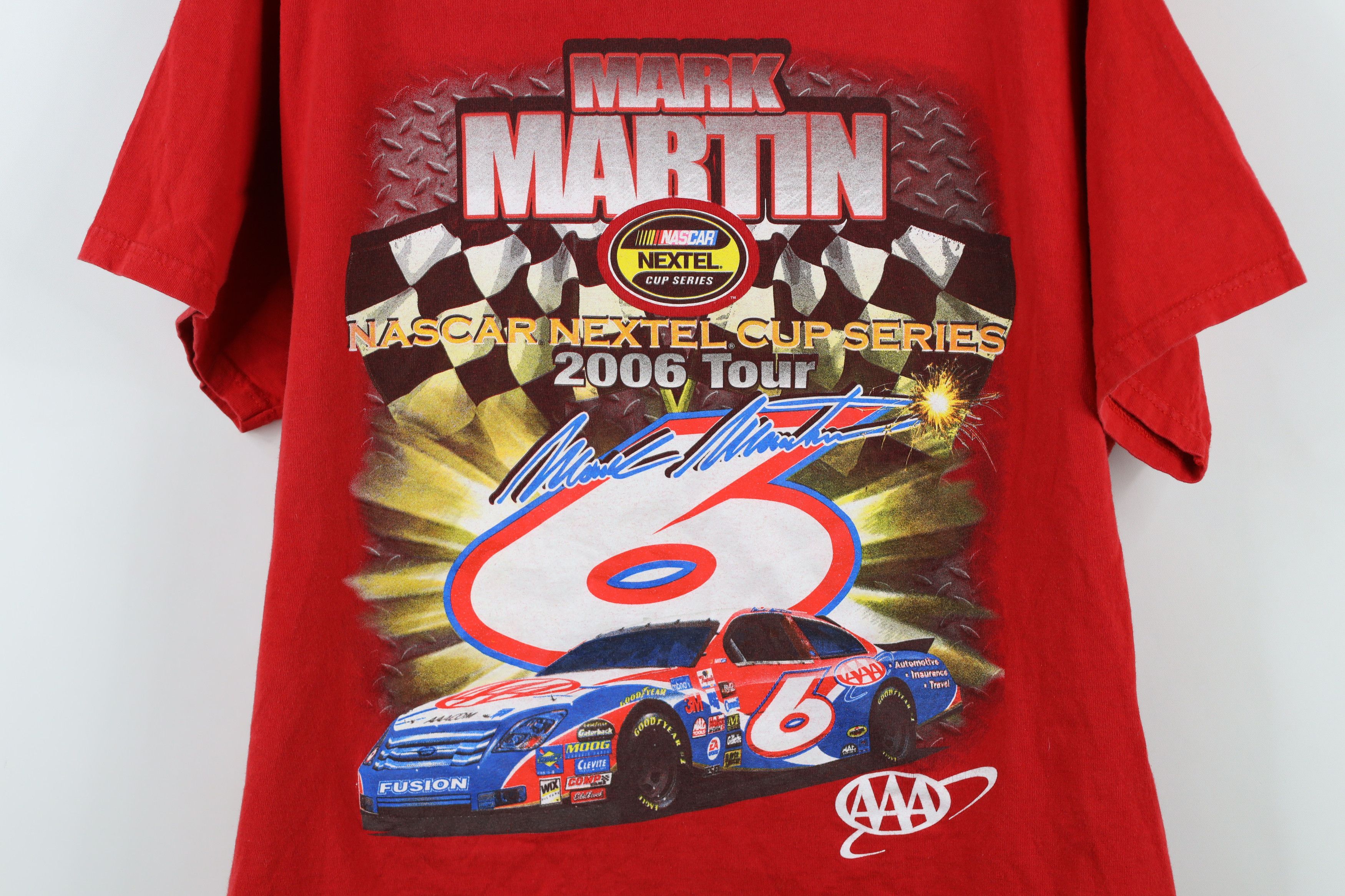 Vintage Vintage Y2K 2006 NASCAR Martin Racing All Over Print T-Shirt Size US L / EU 52-54 / 3 - 4 Thumbnail