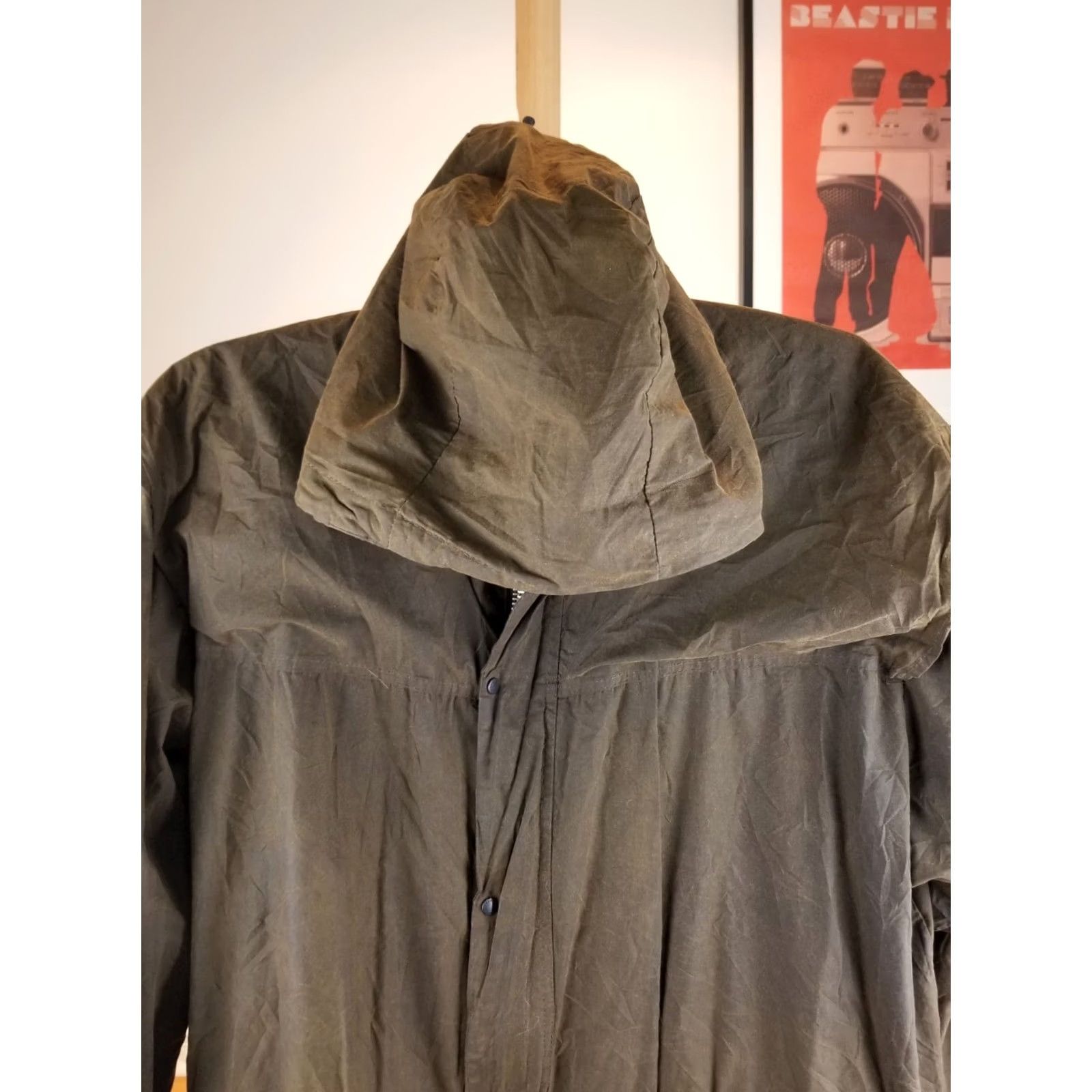 Barbour VINTAGE Barbour Durham Unlined Waxed Hunting Hooded Jacket SZ C50 Men Jacket Green 50 27 23 25 33 INCHs Size US M / EU 48-50 / 2 - 2 Thumbnail
