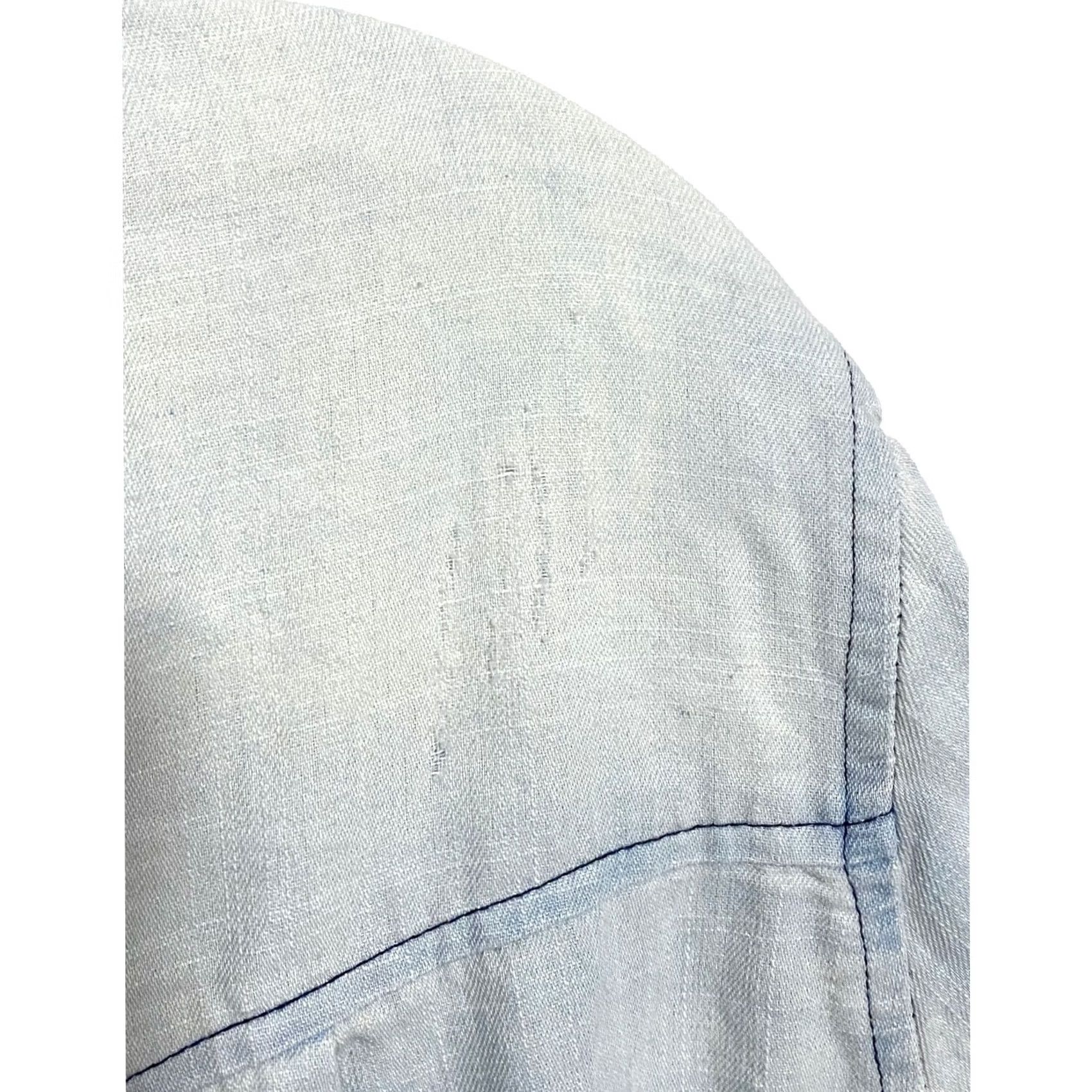 Vintage ODDY Button Shirt Western Distressed Blue White Ombre Tunic Blouse Womens XXL Shirt Women Regular 2XL Blue Distressed Ombre Button-Up Size XXL / US 16-18 / IT 52-54 - 5 Thumbnail