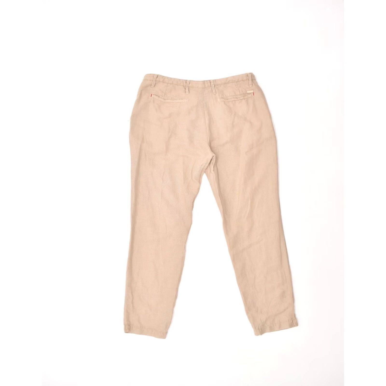 Liu Jo VINTAGE LIU JO Womens Pegged Chino Trousers IT 46 Large W30 L31 Brown Cotton QZ14 Size 36" / US 14 / IT 50 - 2 Thumbnail