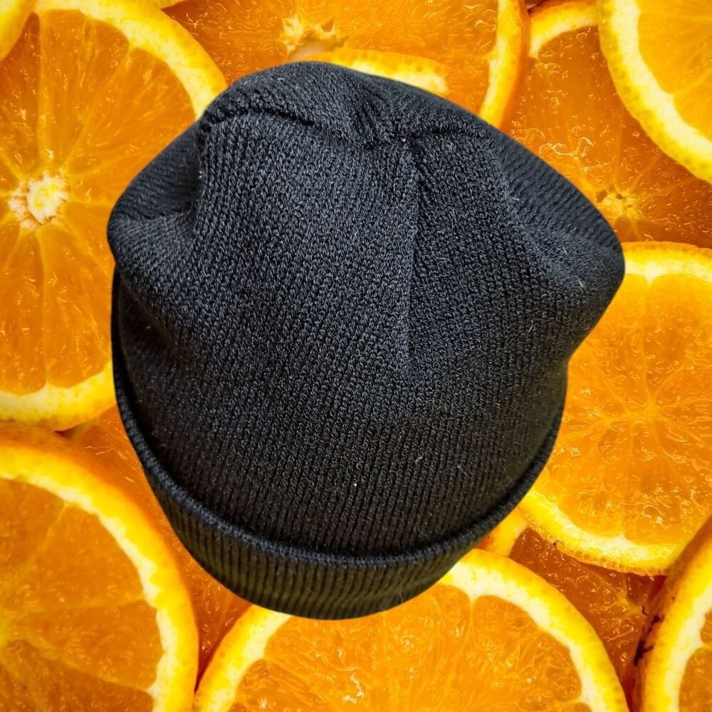 Other Mushroom Beanie Black Knit Hat Winter Cap Colorful Embroider Size ONE SIZE - 3 Thumbnail