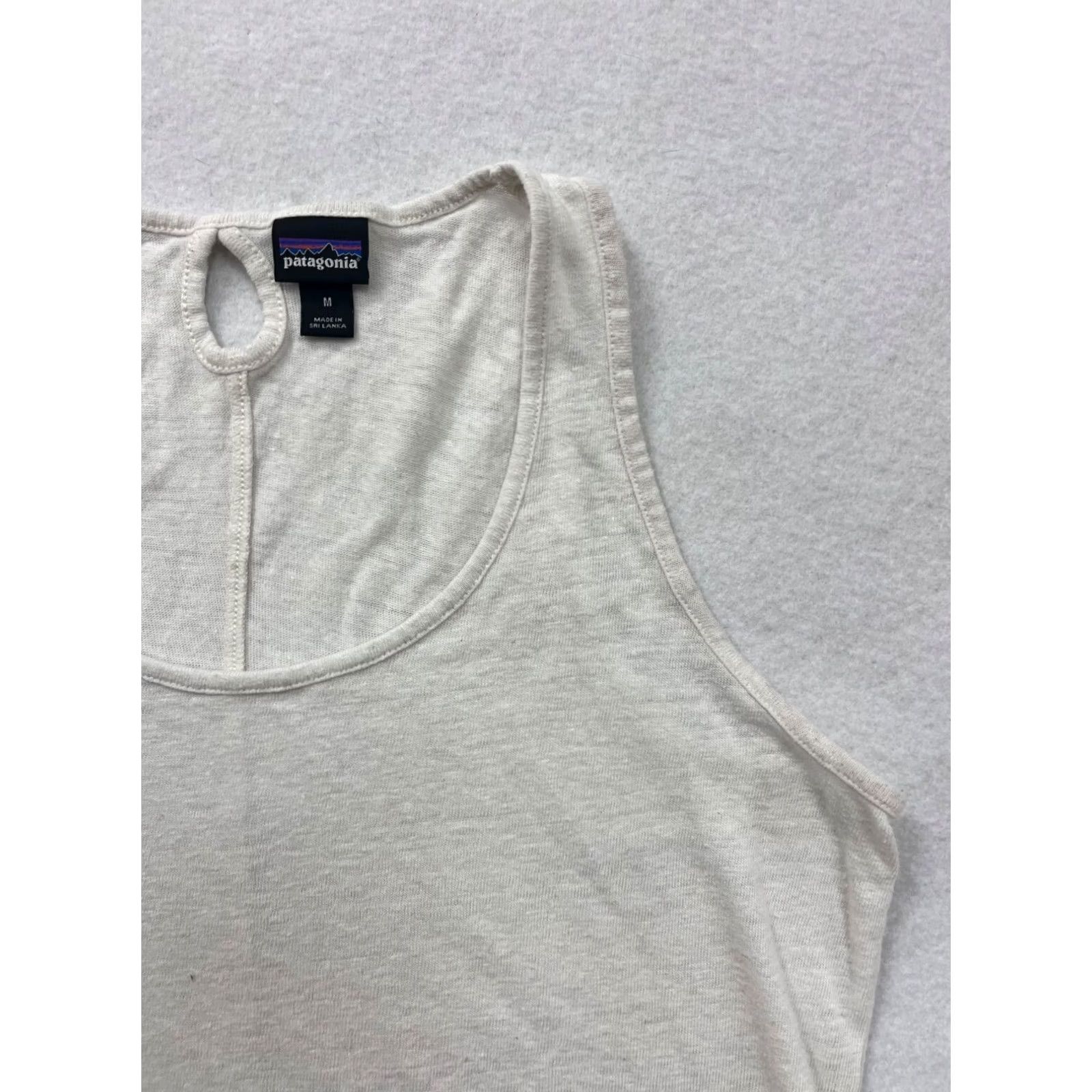 Patagonia VINTAGE Women's Patagonia Mount Airy Scoop TankTop Tank Womens Medium White Jersey 6006 Size M / US 6-8 / IT 42-44 - 4 Thumbnail