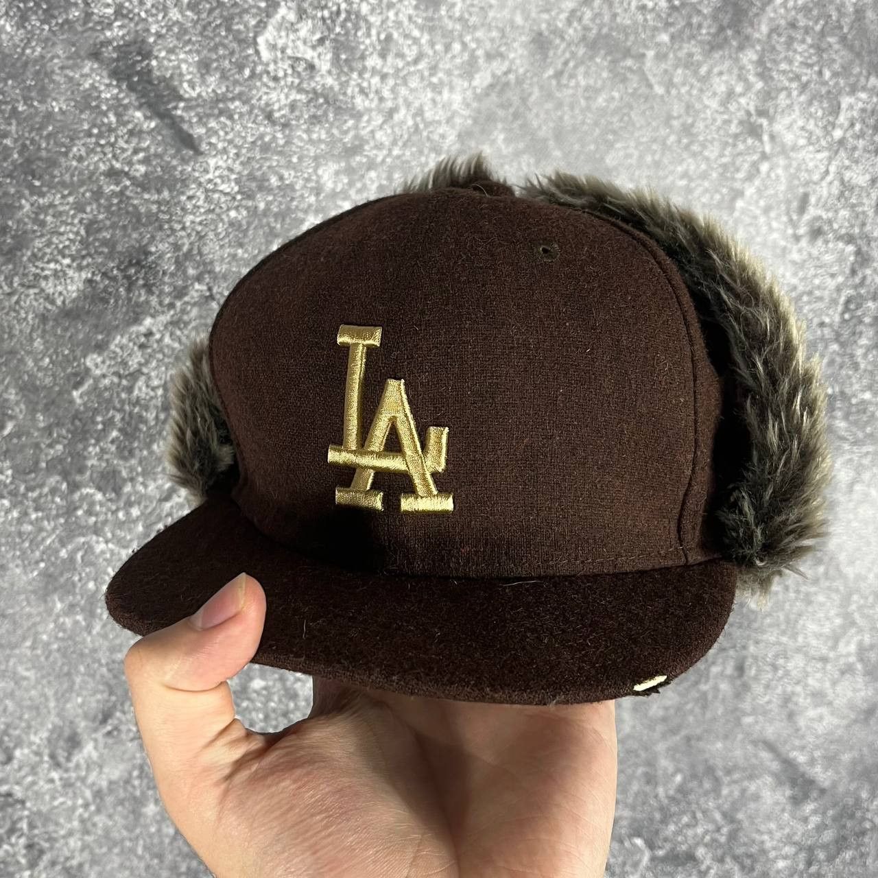 Los Angeles Dodgers New Era Dog Ear Fur Cap Snapback