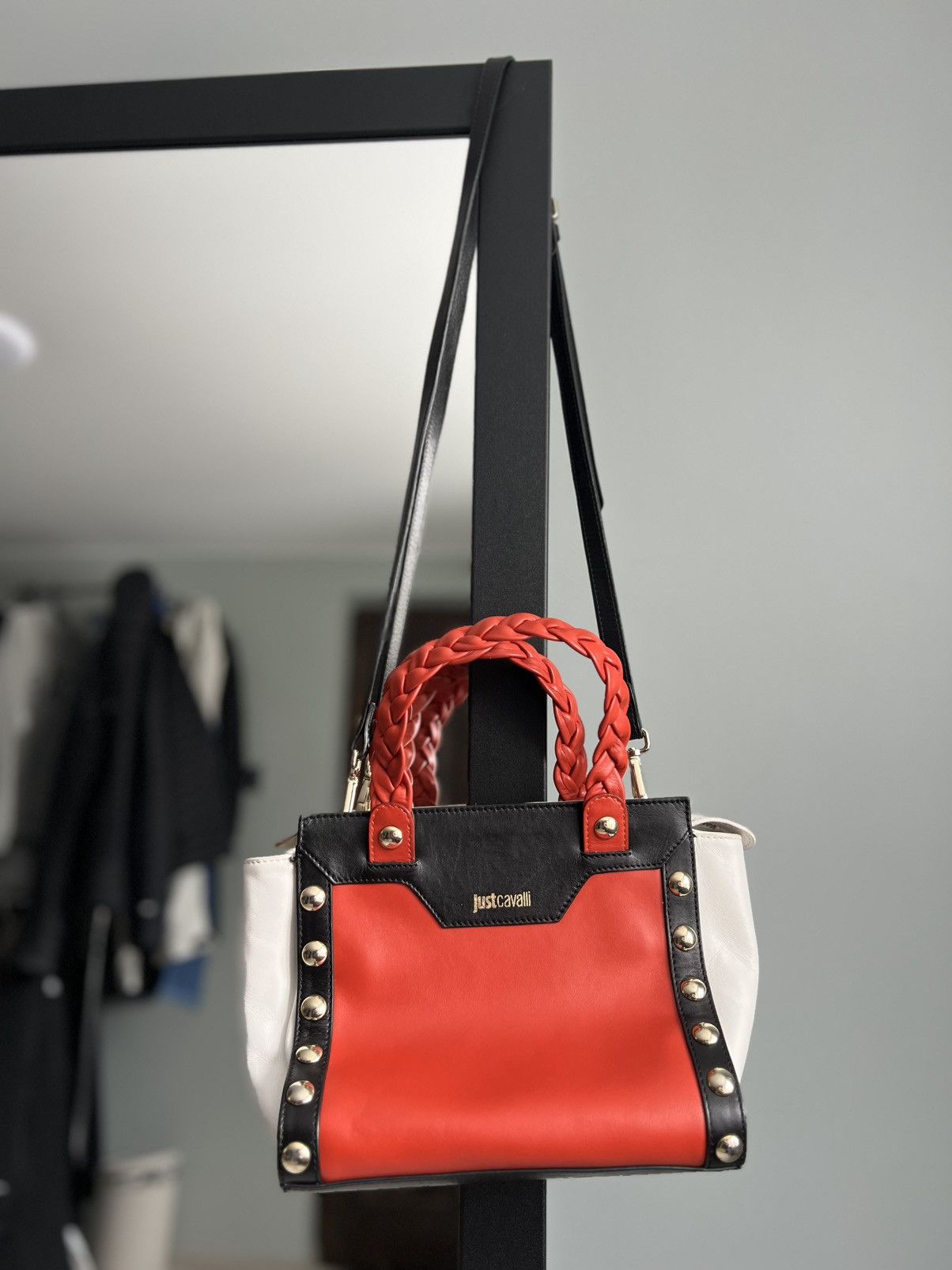 Just Cavalli Just Cavalli Leather Handbag Size ONE SIZE - 1 Thumbnail