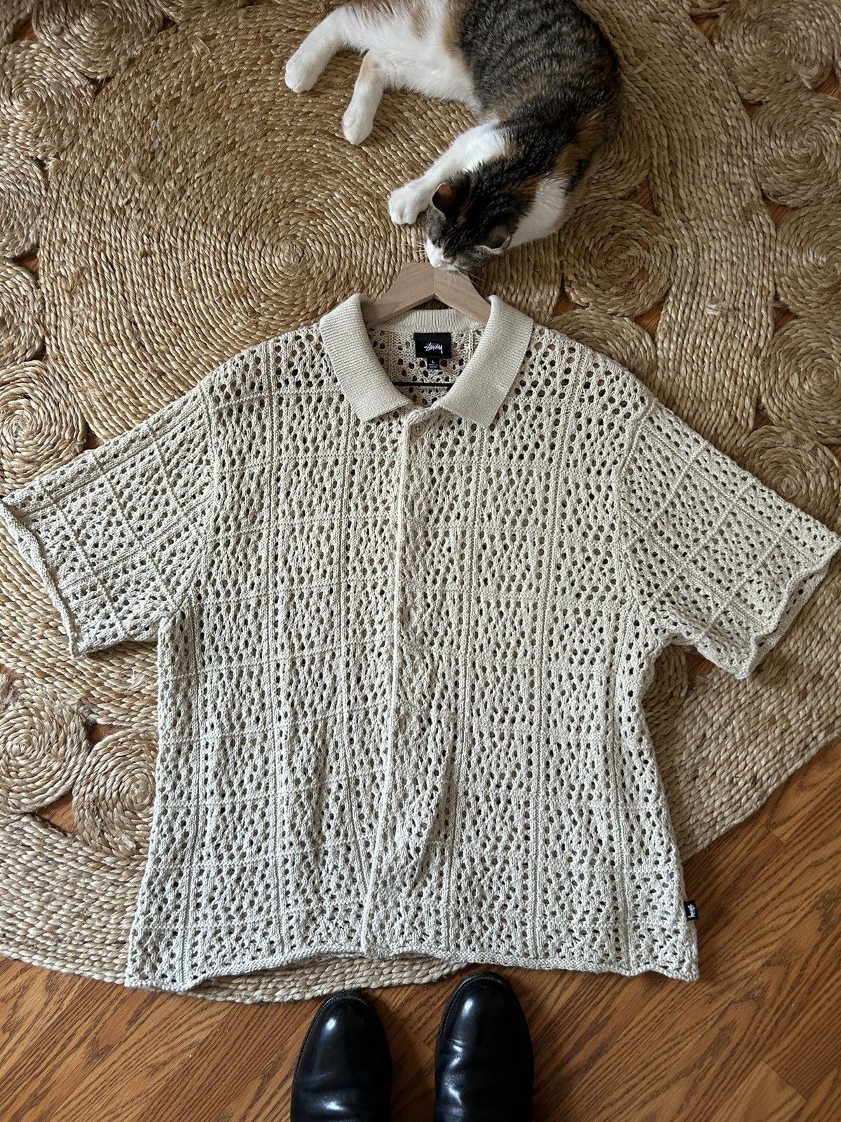 Stussy Stussy Crochet Button Up | Grailed