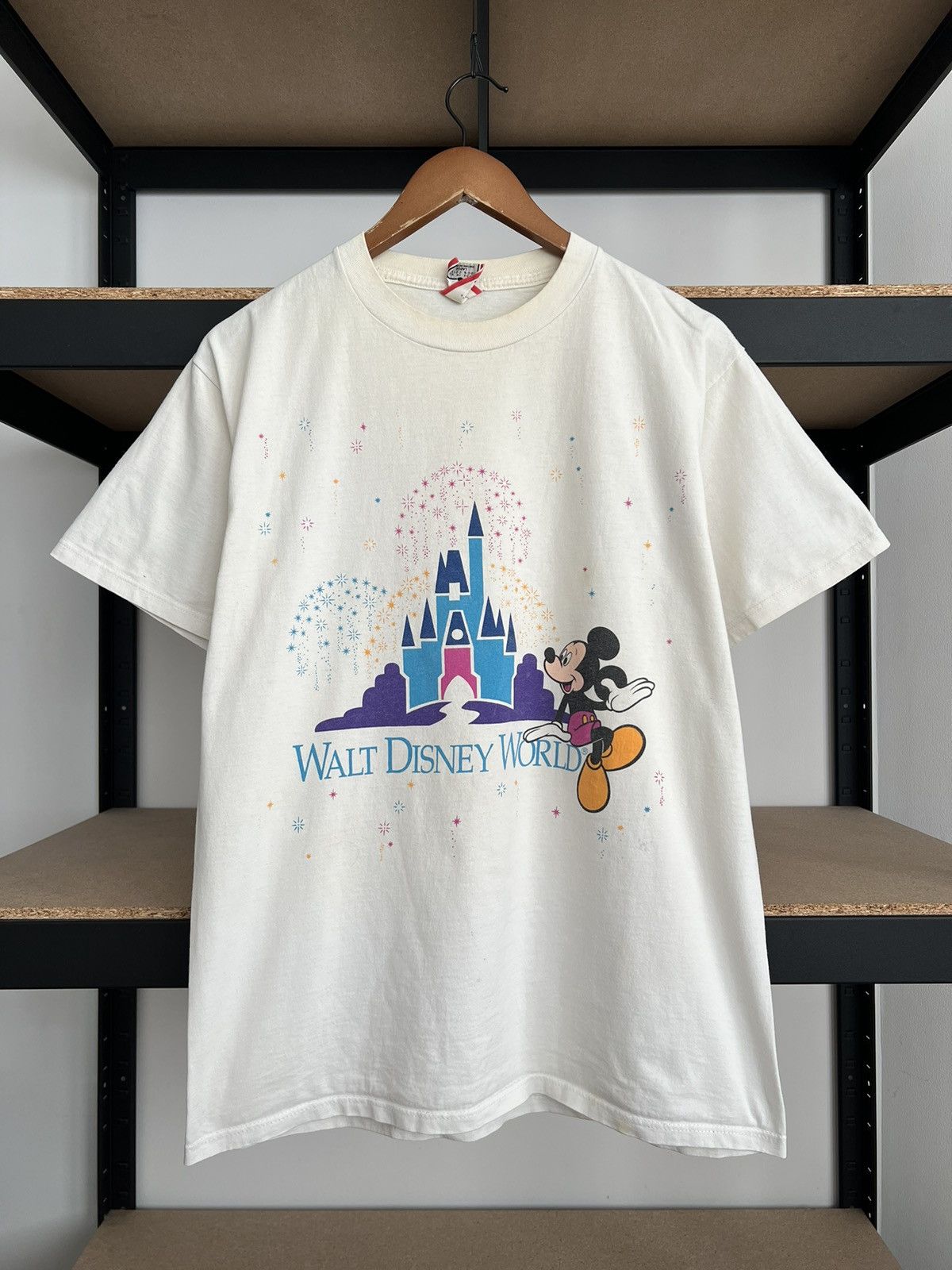 Disney Vintage 90s Mickey Mouse Walt Disney World Castle T-shirt Size US L / EU 52-54 / 3 - 1 Thumbnail