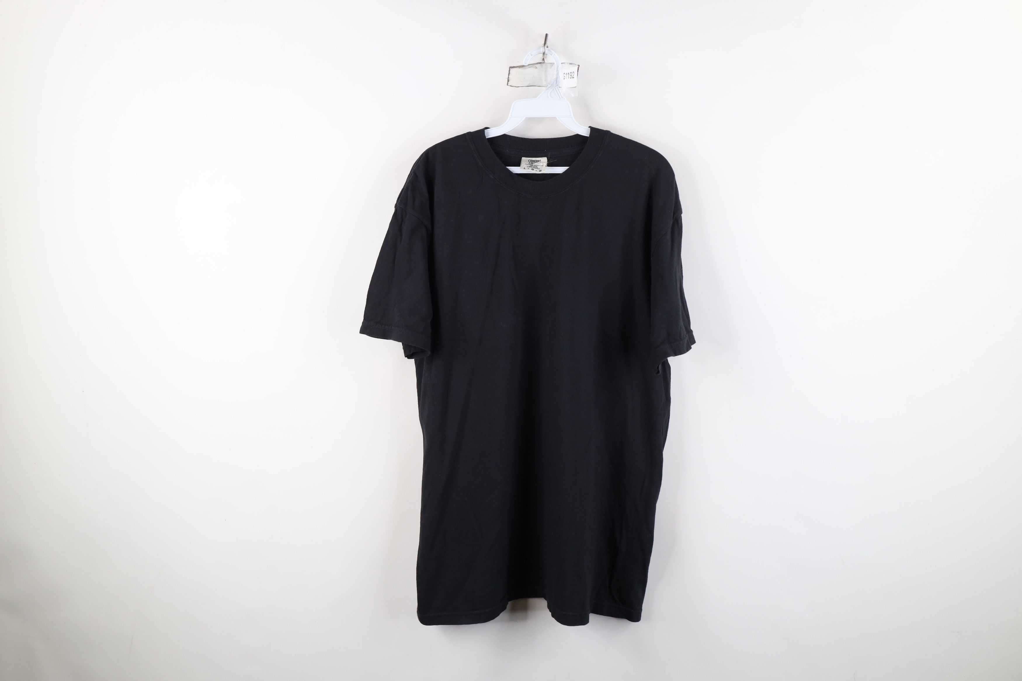 Vintage Vintage Streetwear Blank Short Sleeve T-Shirt Black Cotton Size US L / EU 52-54 / 3 - 1 Thumbnail