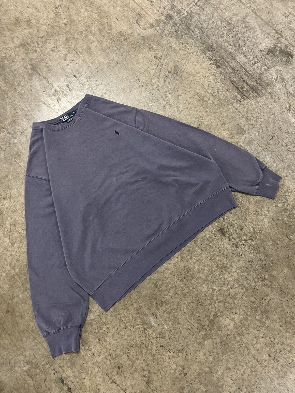 Polo Ralph Lauren × Vintage Polo Ralph Lauren vintage faded gray crewneck preppy rare Size US XL / EU 56 / 4 - 5 Thumbnail