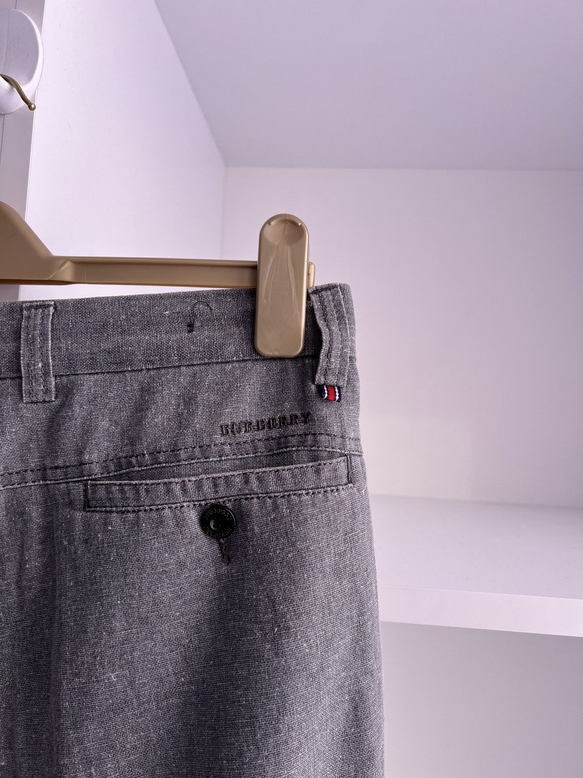 Burberry × Vintage Vintage Burberry Established 1856 gray cotton pants Size US 34 / EU 50 - 10 Thumbnail