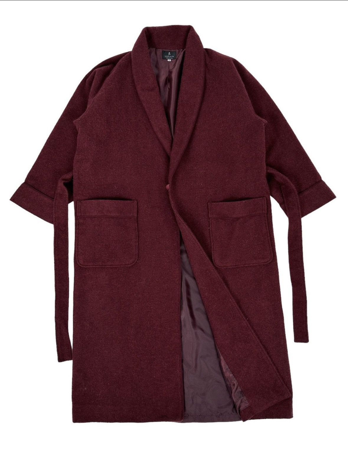 Lanvin Lanvin Burgundy Bathrobe Size US L / EU 52-54 / 3 - 1 Thumbnail