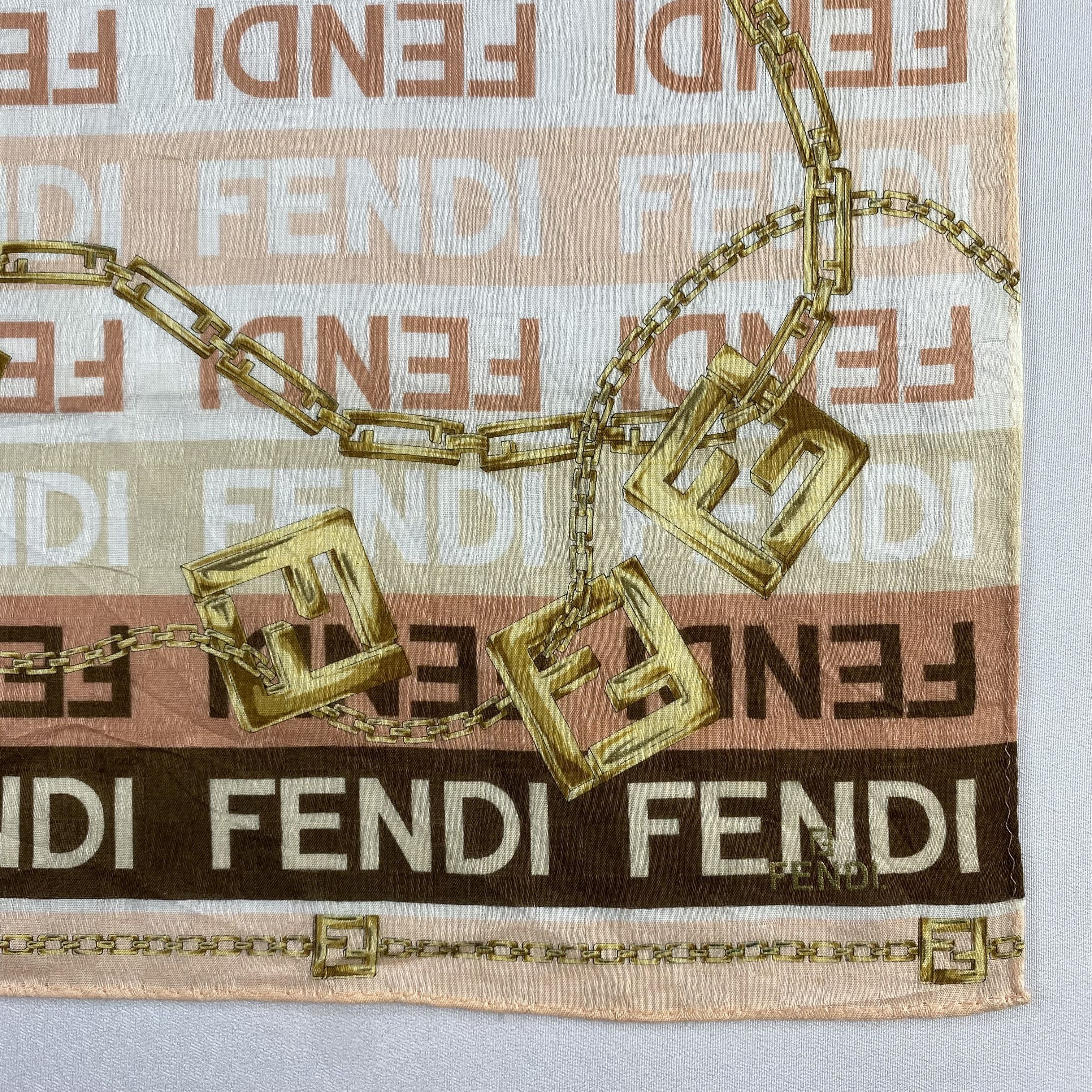 Vintage Fendi Handkerchief / Neckerchief / Bandana-P876 Size ONE SIZE - 3 Thumbnail