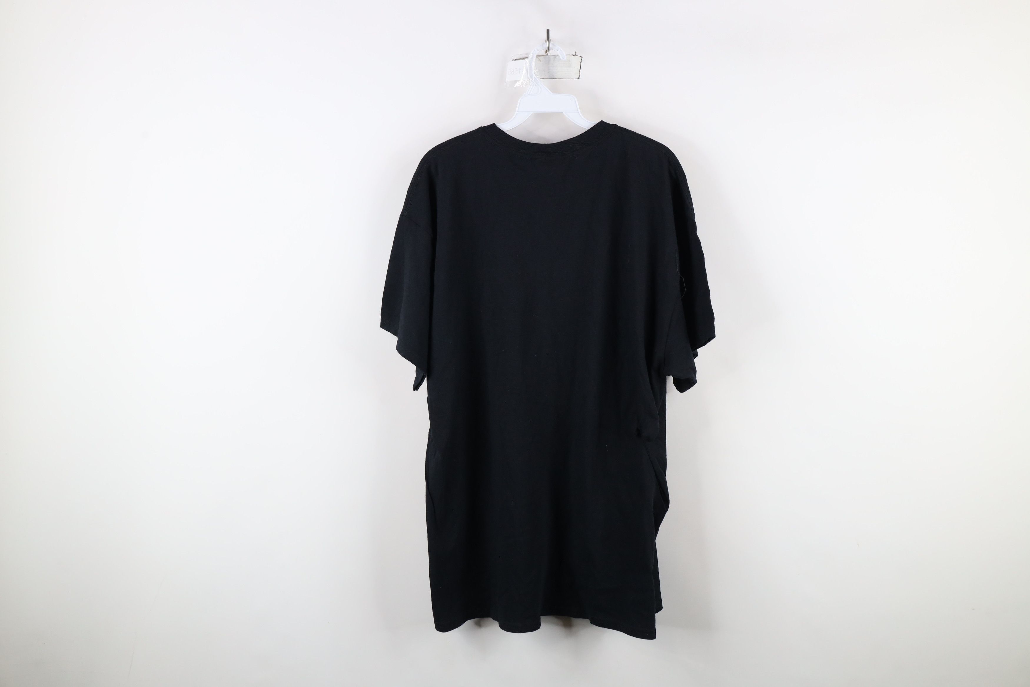 Vintage Vintage 90s Streetwear Heavyweight Cotton T-Shirt Black Size US XL / EU 56 / 4 - 10 Thumbnail