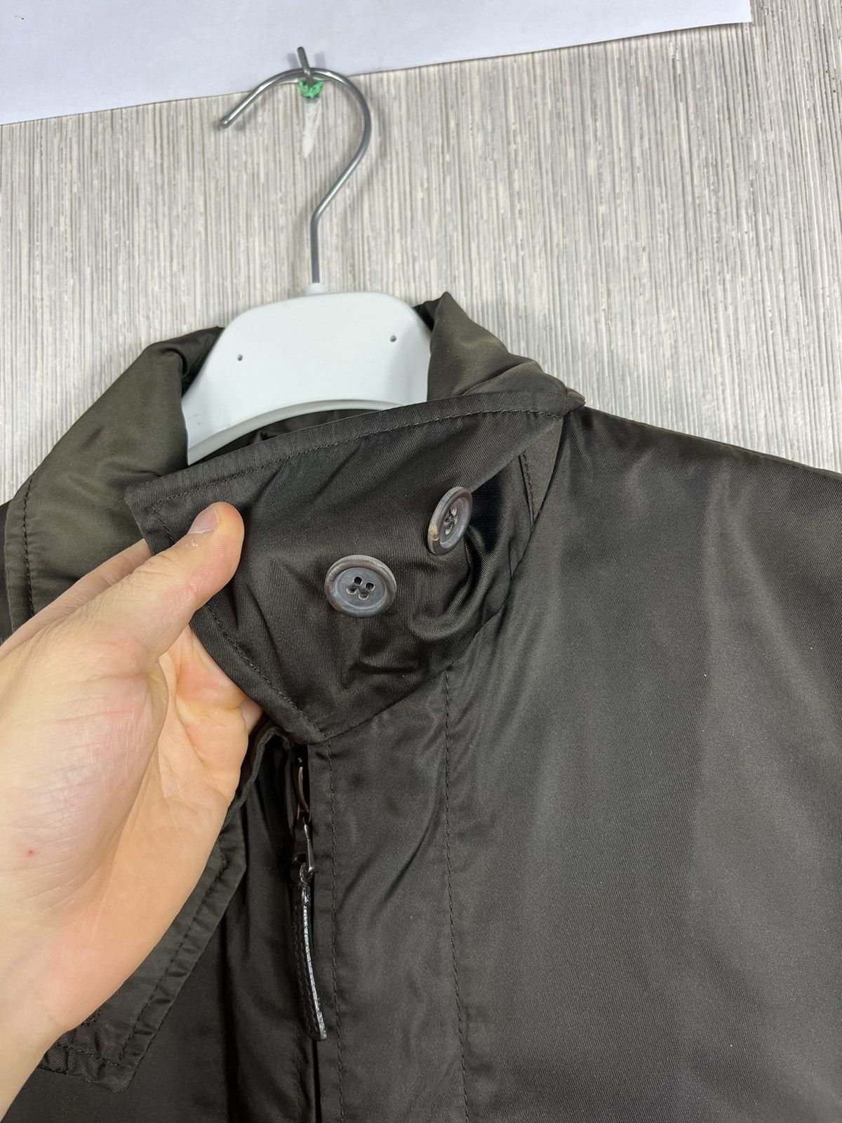 Prada Prada nylon classic jacket coat with leather casual italy Size M / US 6-8 / IT 42-44 - 17 Thumbnail