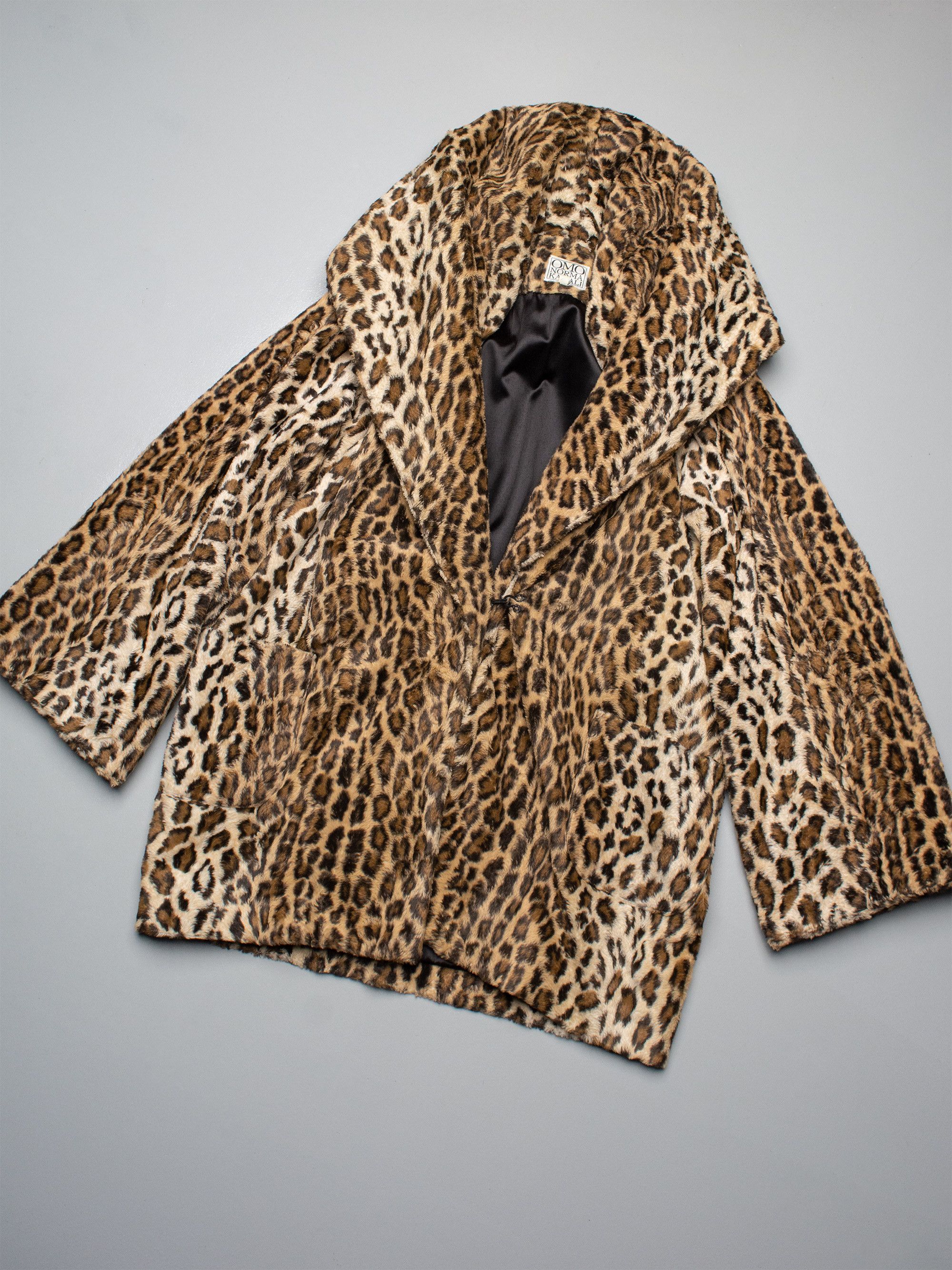 Norma Kamali OMO Norma Kamali - (vintage) - leopard faux fur coat Size M / US 6-8 / IT 42-44 - 10 Thumbnail