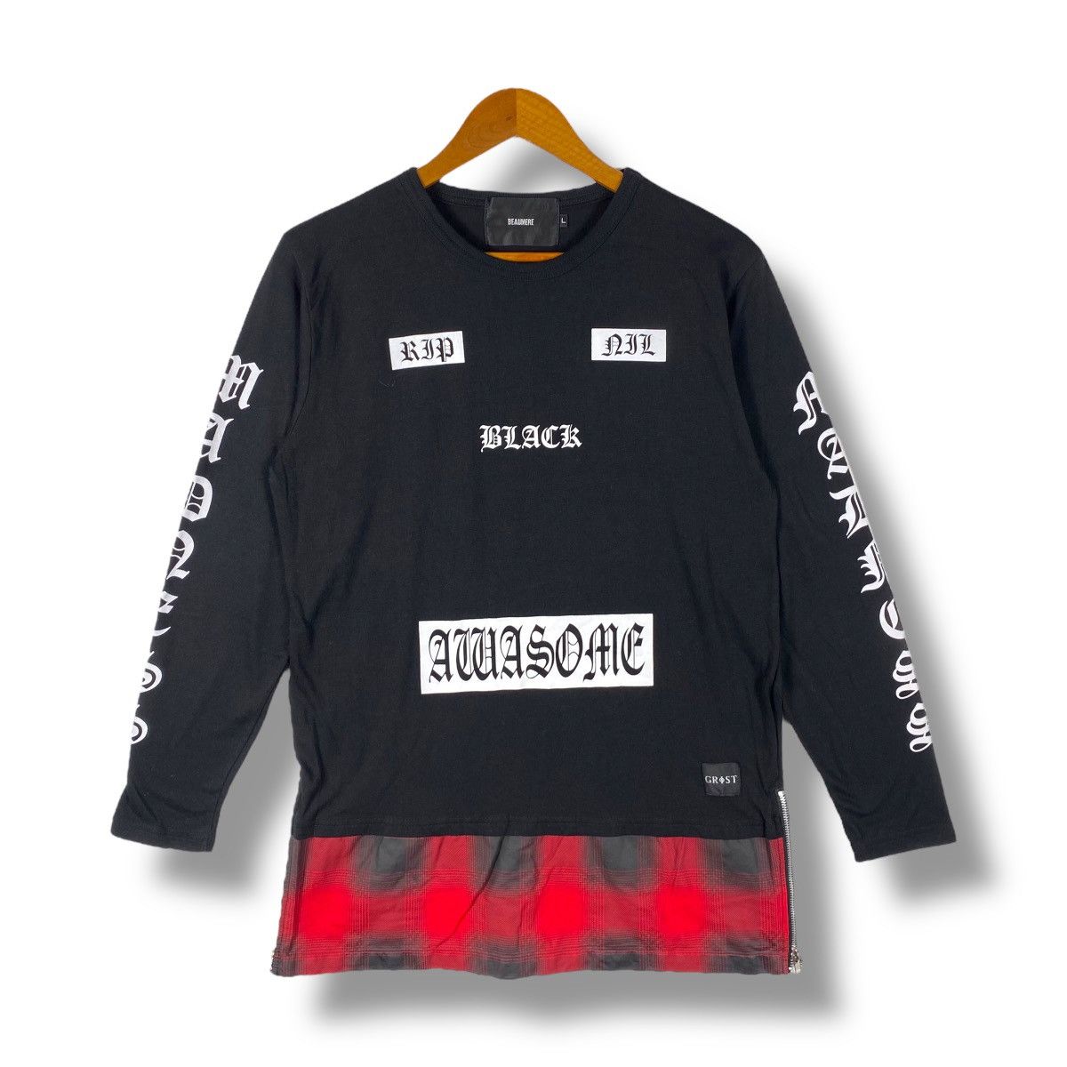 If Six Was Nine × Japanese Brand Black Madness Punk Design Inspired By Chrome Hearts Tee Punk Size M / US 6-8 / IT 42-44 - 1 Thumbnail