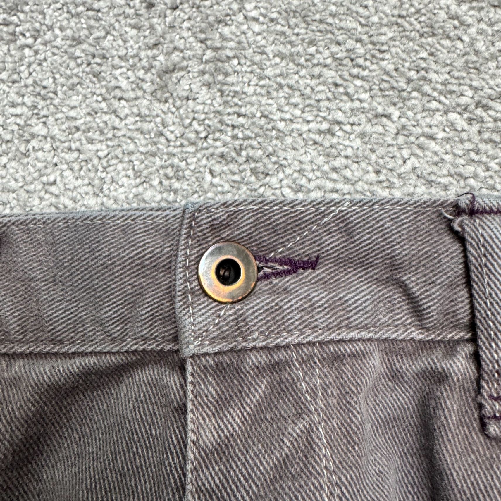 Vintage Betabrand Pants Mens 32 Gray Cotton 5-Pocket Design Straight Leg Khakis Vintage No Size US 32 / EU 48 - 3 Thumbnail