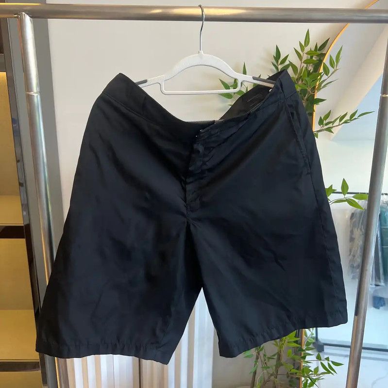 Prada Prada Black Cotton Men's Shorts Size US 30 / EU 46 - 1 Thumbnail