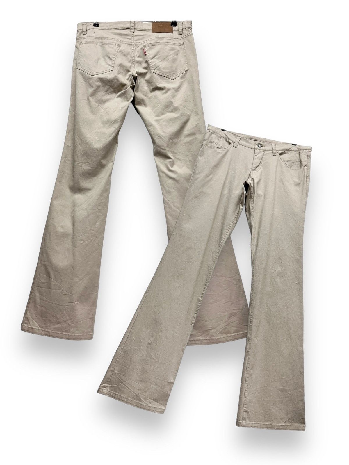 Image of Fye Flarevintage Tornado Mart Stretch Cotton Chino Pants in Light Brown, Men's (Size 33)