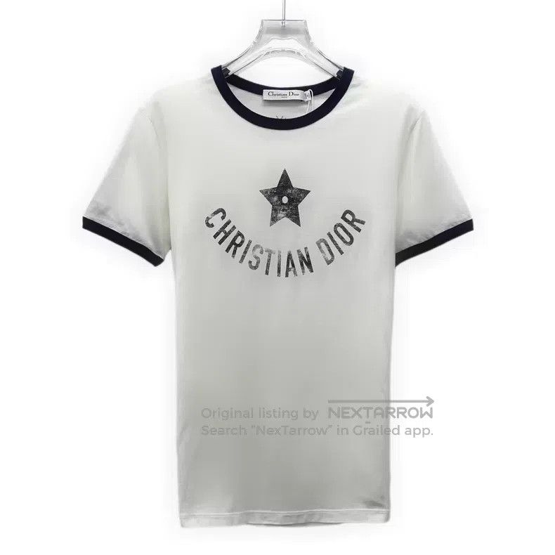 Dior Dior 25 white five-pointed star letter print cotton round- Size XS / US 0-2 / IT 36-38 - 1 Thumbnail