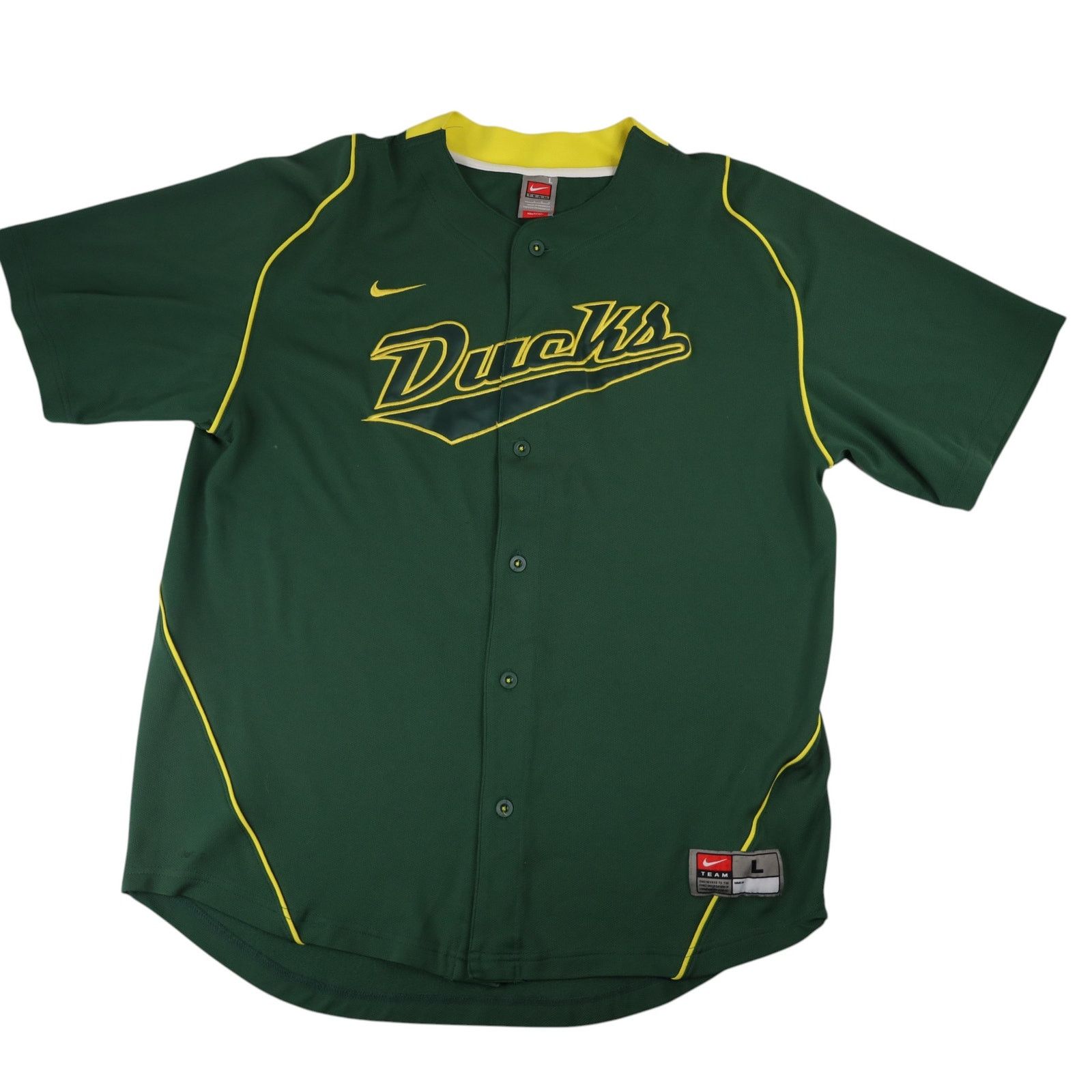NCAA × Nike VTG Nike University of Oregon Ducks Stitched Baseball Jersey Size US L / EU 52-54 / 3 - 1 Thumbnail