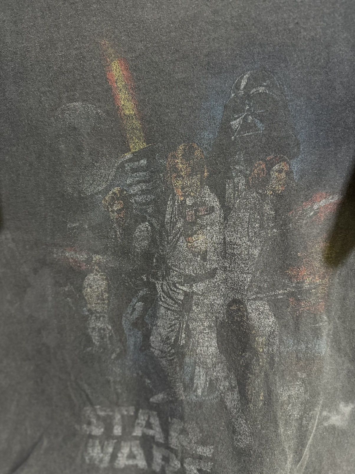 Star Wars Thrashed Vintage Star Wars A New Hope Faded Tee Size US XL / EU 56 / 4 - 2 Thumbnail