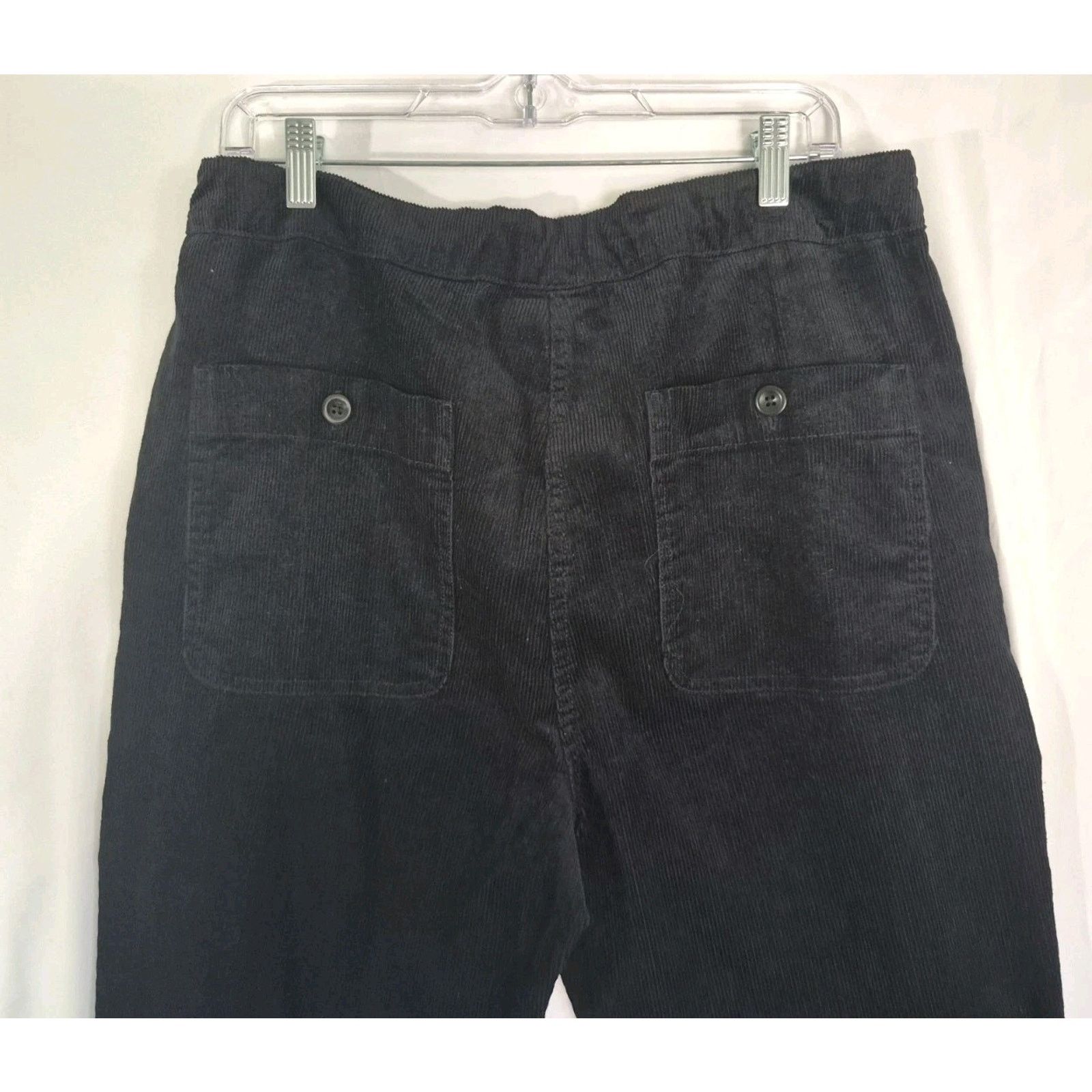 Other New w/Tag Poetry Women's Black Corduroy Cotton Trouser US 10 Size 32" / US 10 / IT 46 - 7 Thumbnail