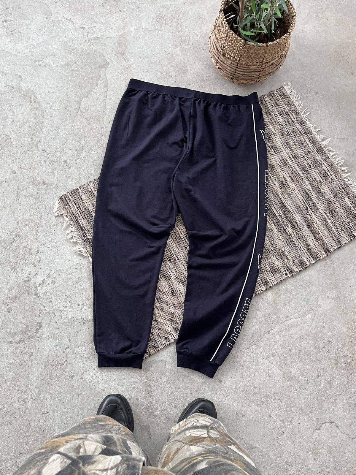 Lacoste Rare Lacoste Navy Pyjama bottoms Y2K Avantgarde Sweatpants Size US 38 / EU 54 - 2 Thumbnail