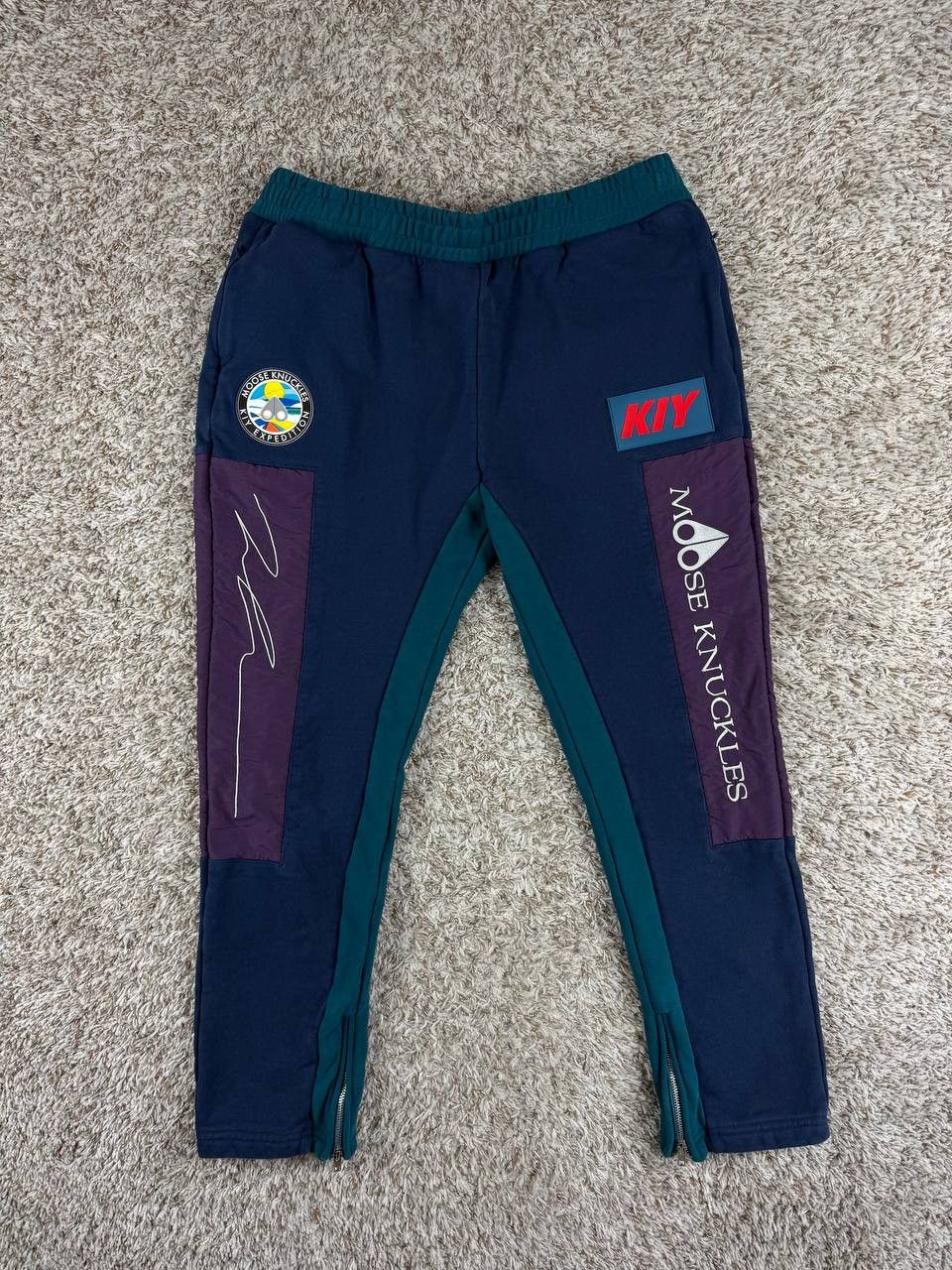 Reves Paris Kool Kiy x Moose Knuckles Reves Paris Blue Purple Sweatpants Size US 36 / EU 52 - 1 Thumbnail